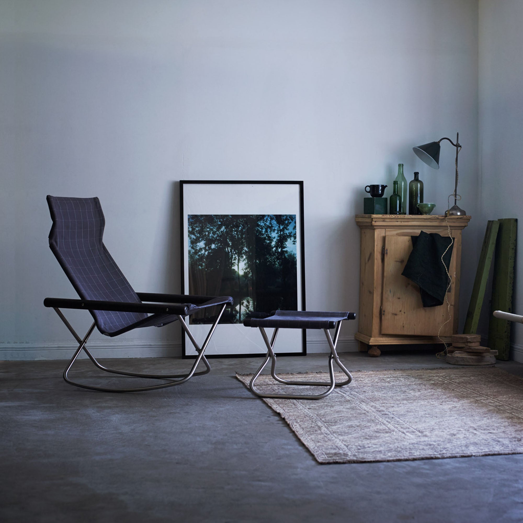Nychair X Shikiri Ottoman, otoman pliabil