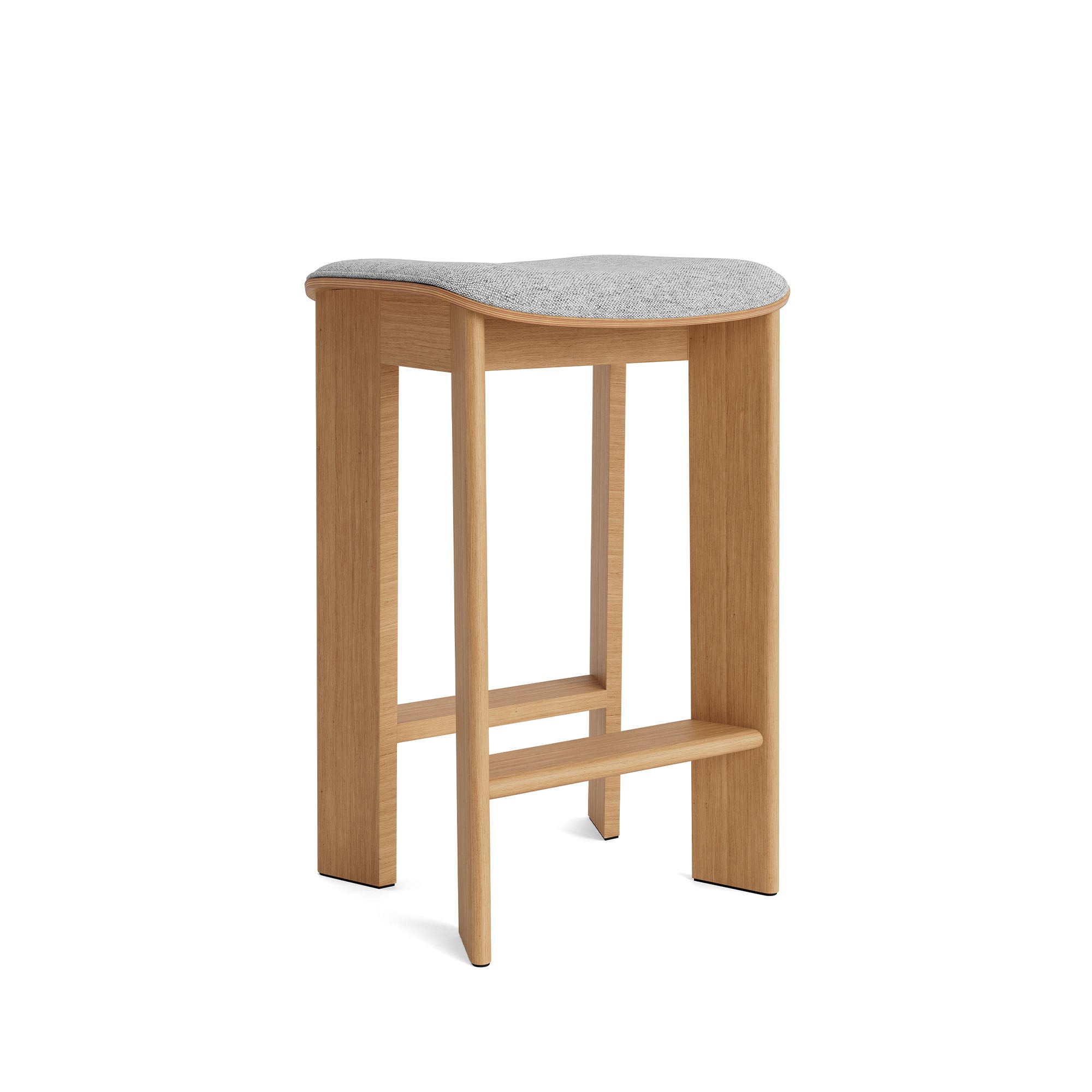 Chisel 30 Bar Stool Low Oiled Oak, scaun de bar tapițat H65