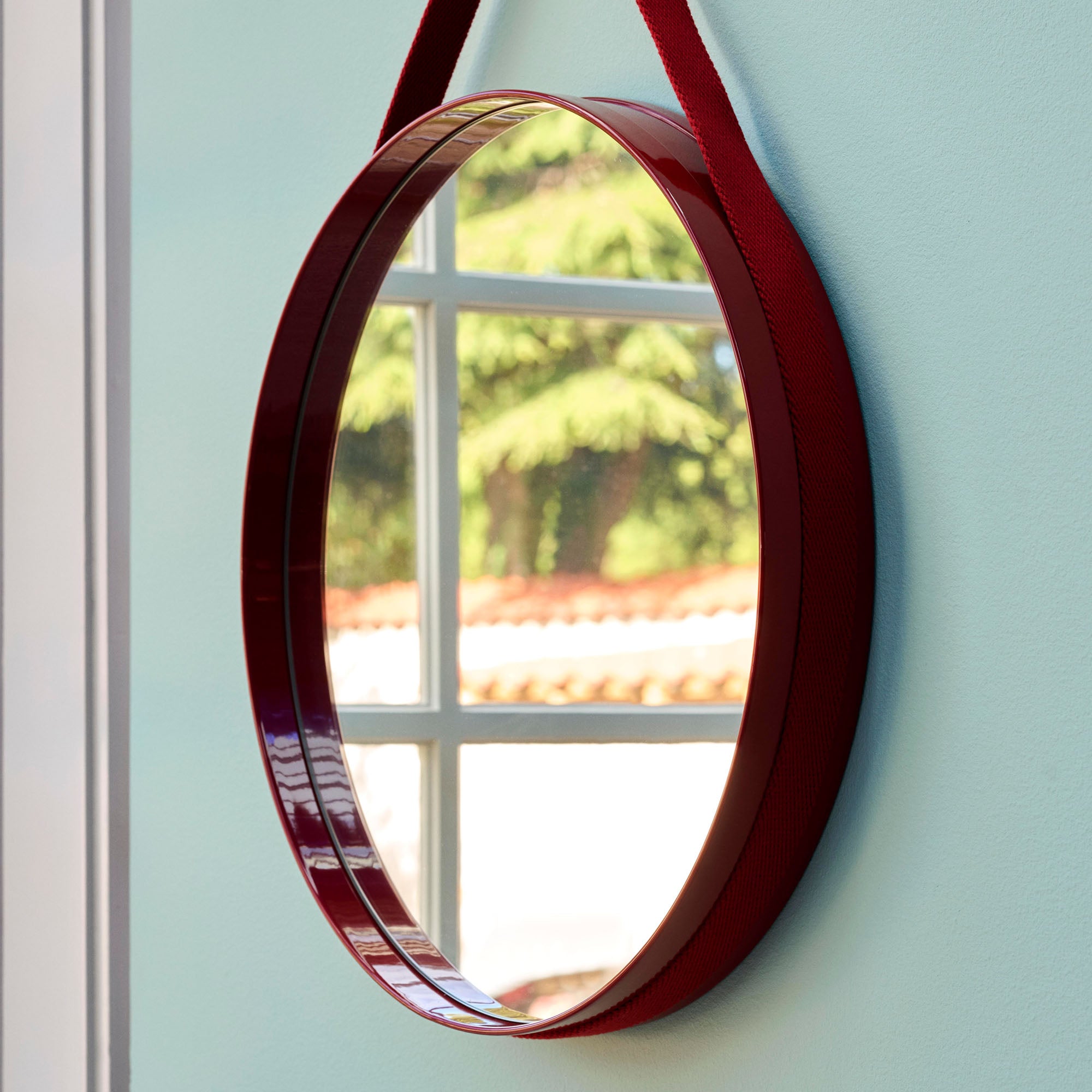 Strap Mirror, oglindă de perete Ø70 cm