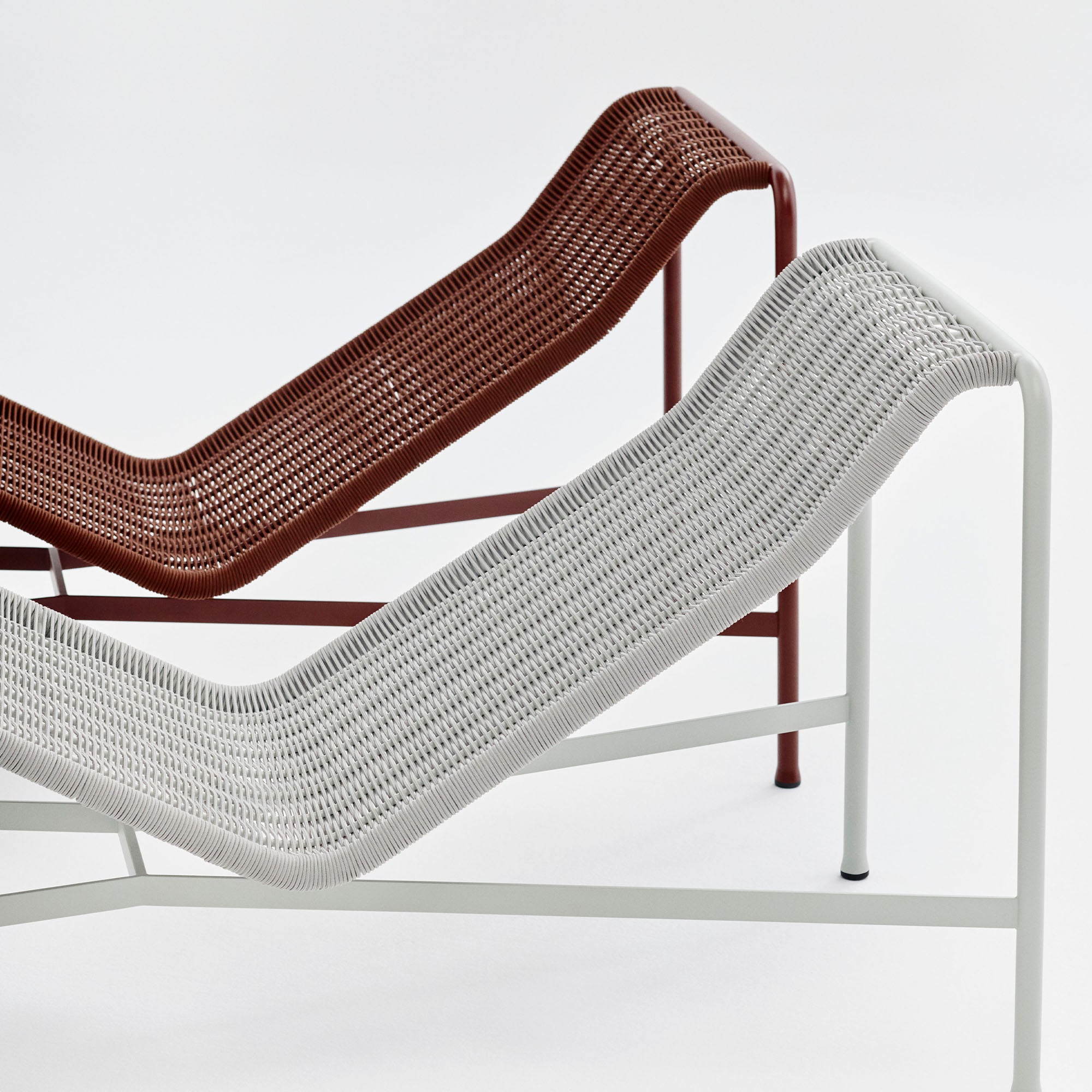 Palissade Cord Chaise Longue, șezlong de metal