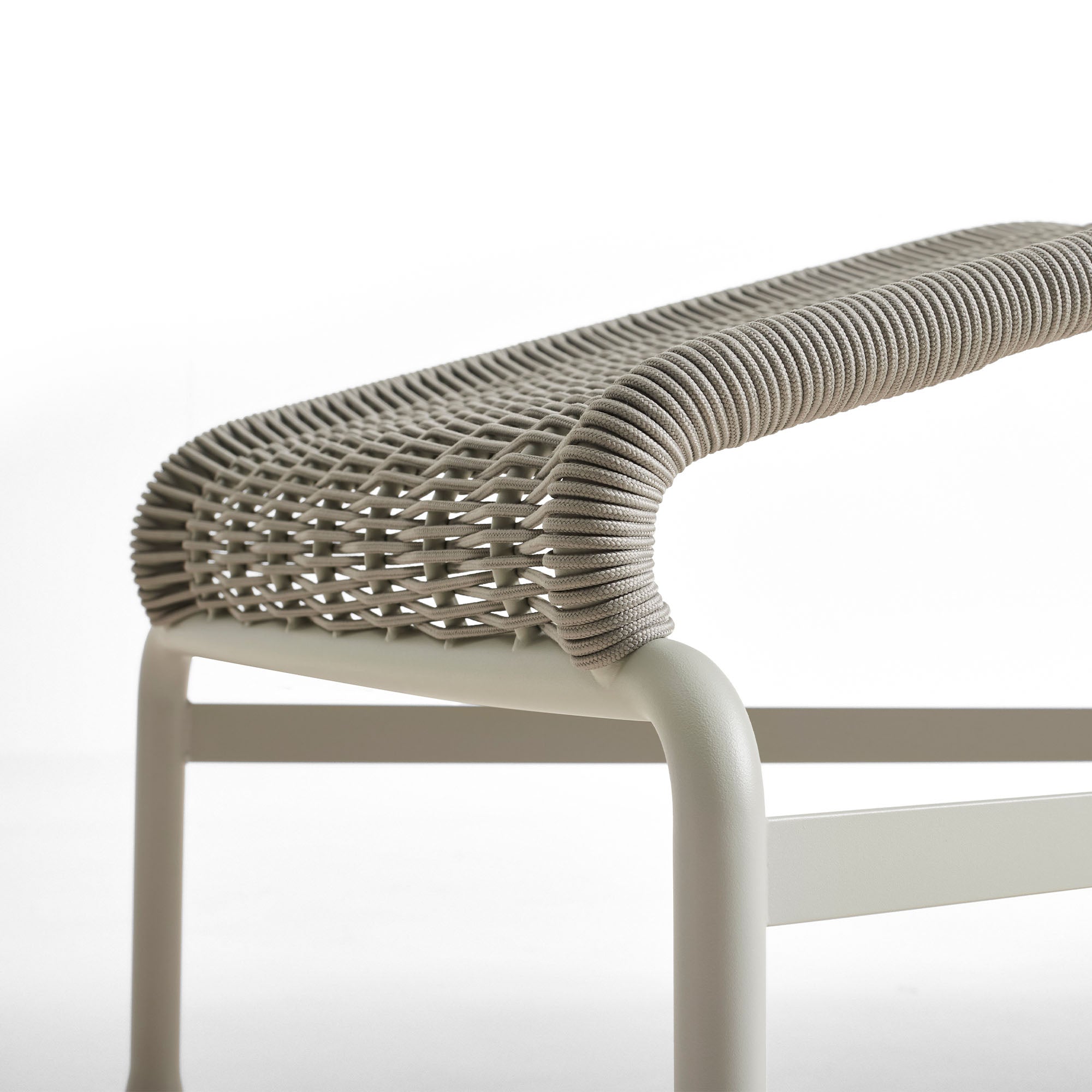 Palissade Cord Chaise Longue, șezlong de metal