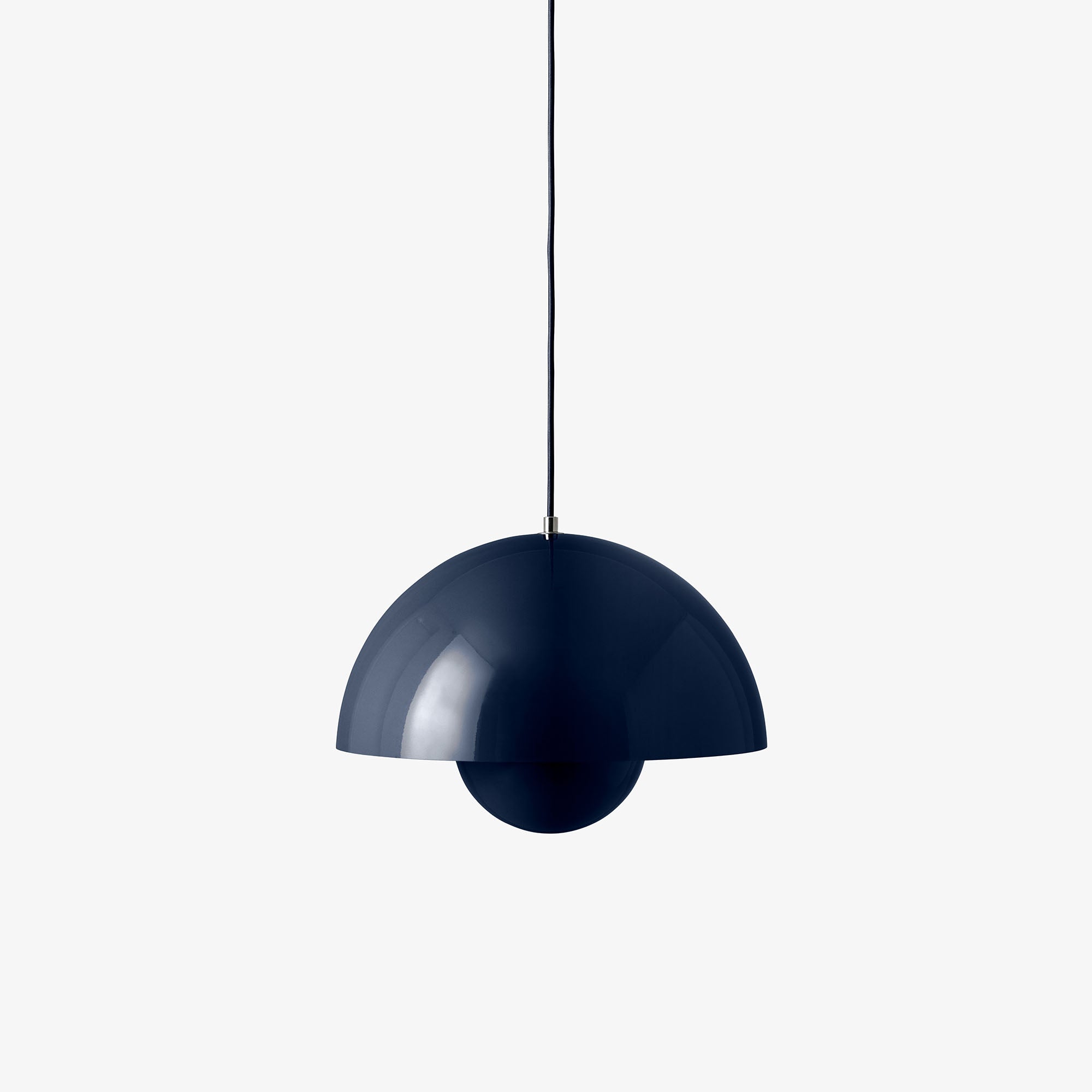 Flowerpot VP7 steel blue, lampă suspendată medie