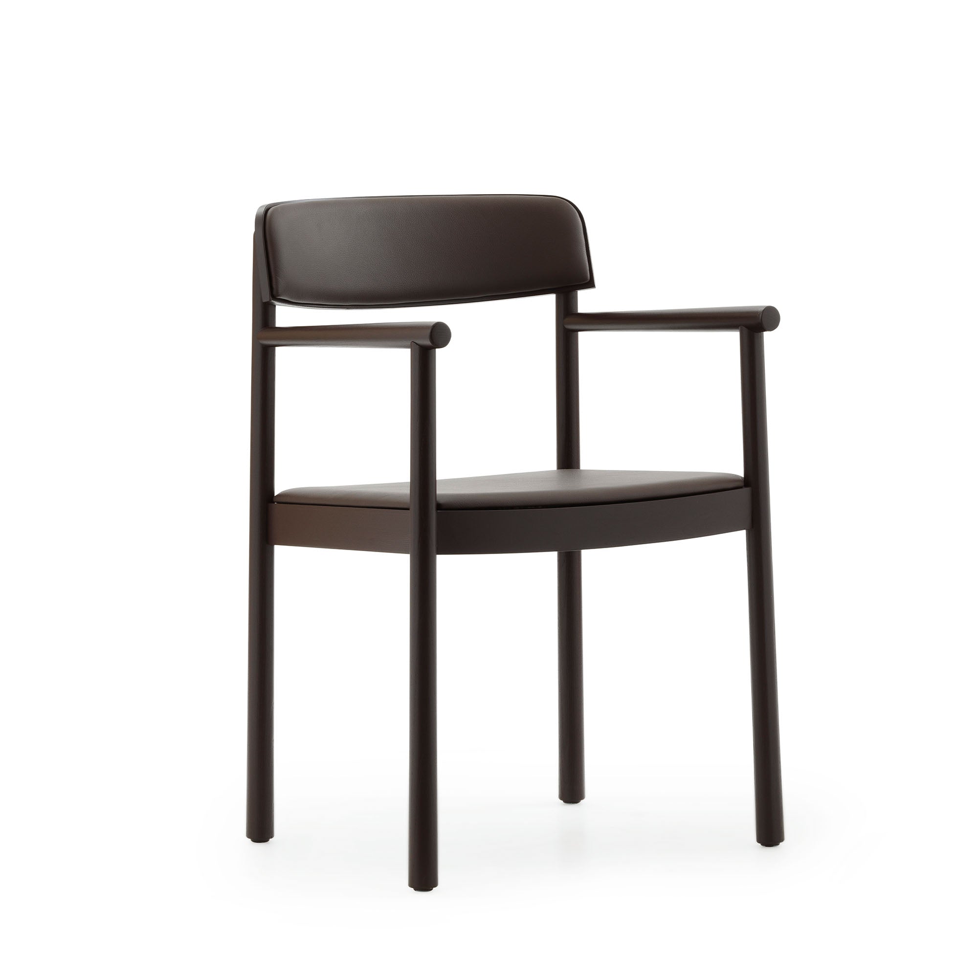 Timb Armchair, scaun de dining cu cotiere tapițat