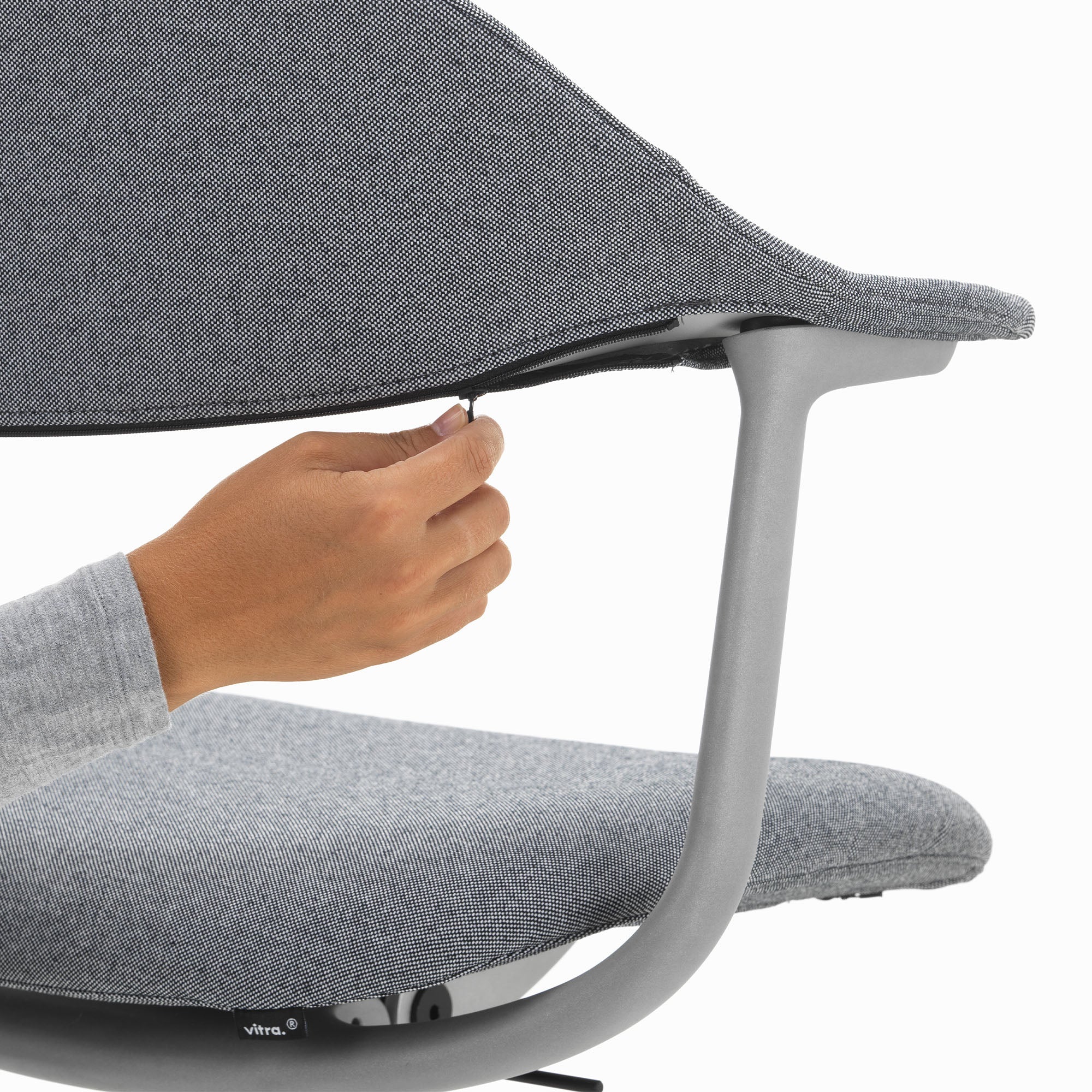 Mynt, scaun de birou cu șezut și spătar tapițat