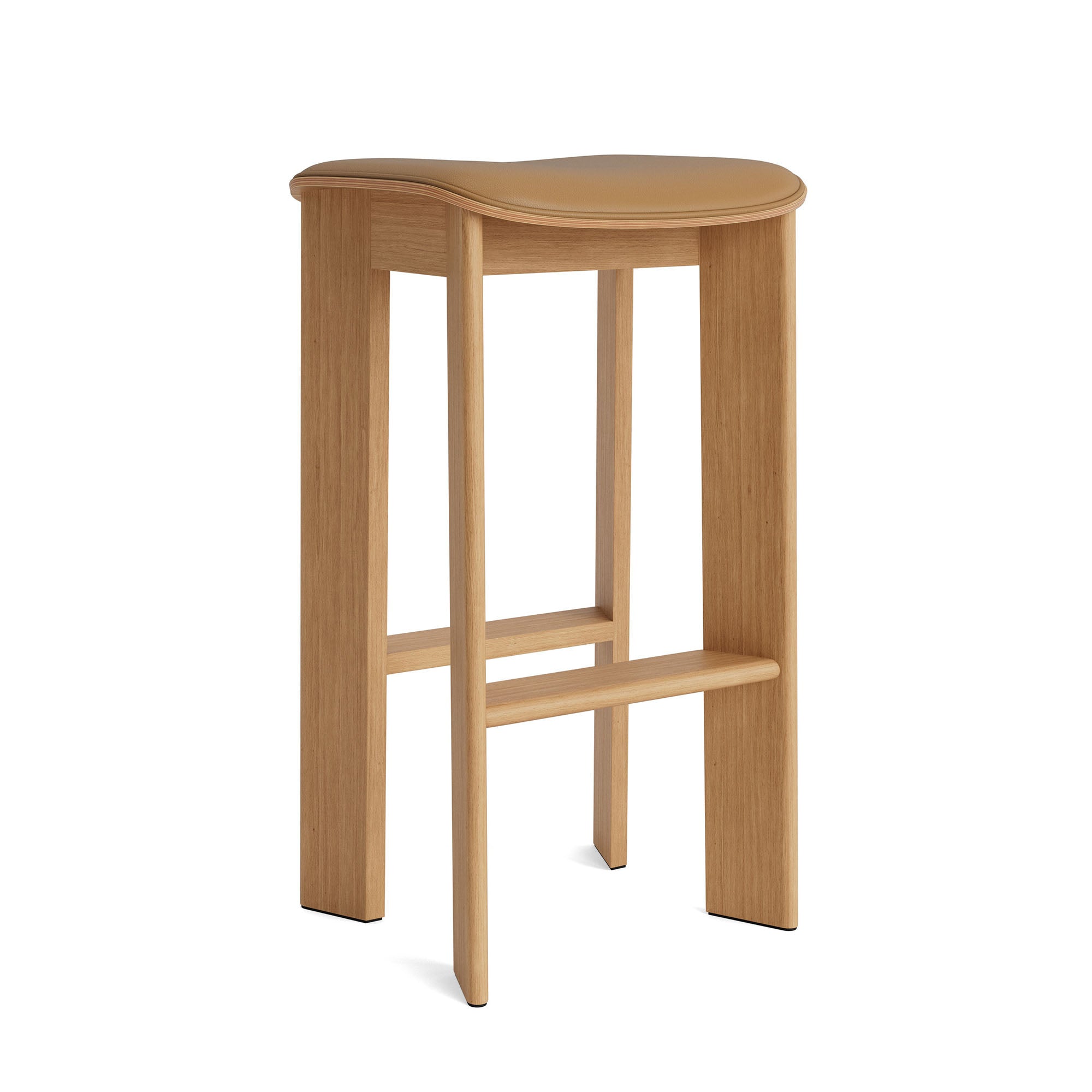 Chisel 30 Bar Stool High Oiled Oak, scaun de bar tapițat H75