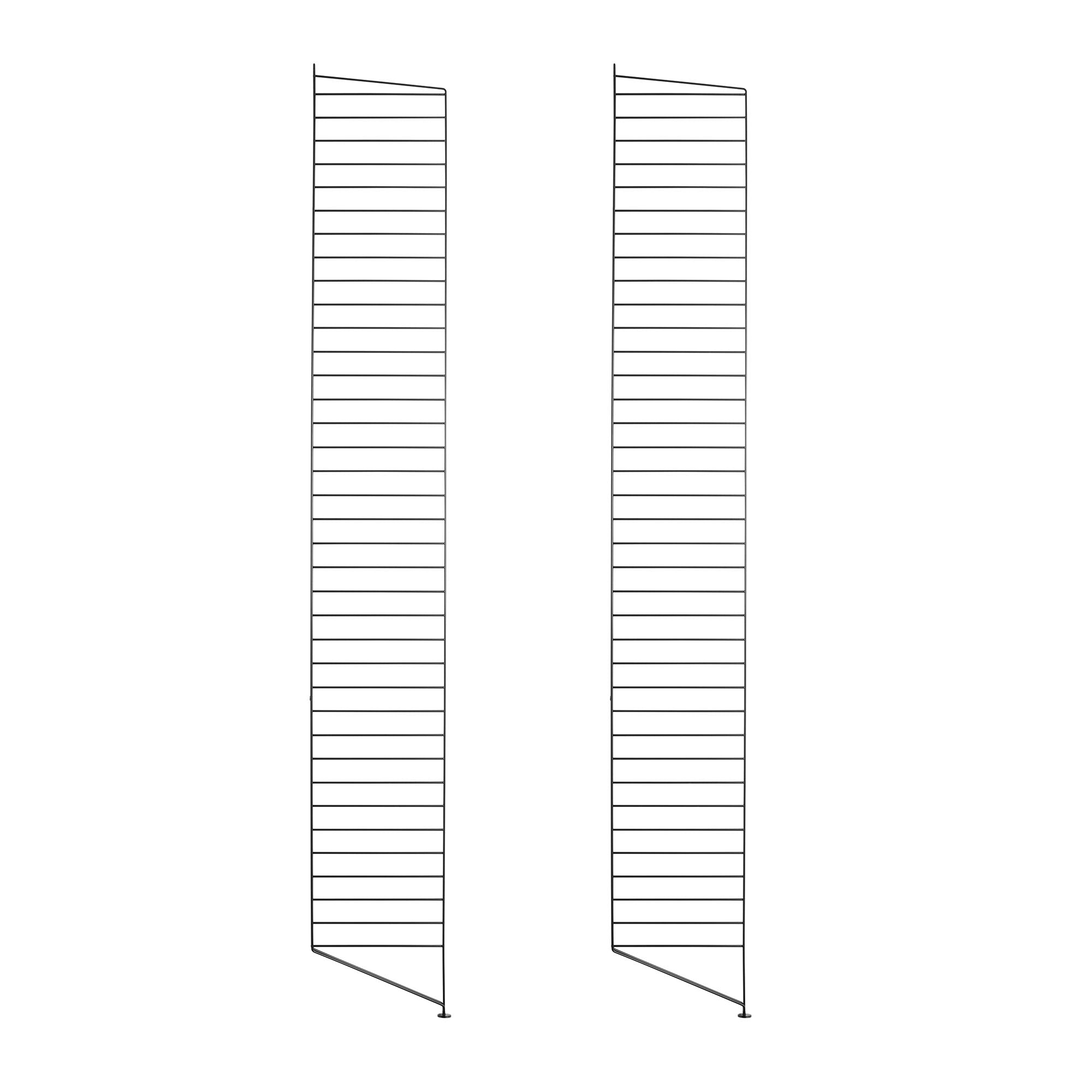String element de susținere vertical metalic 200 cm cu picior, set de 2