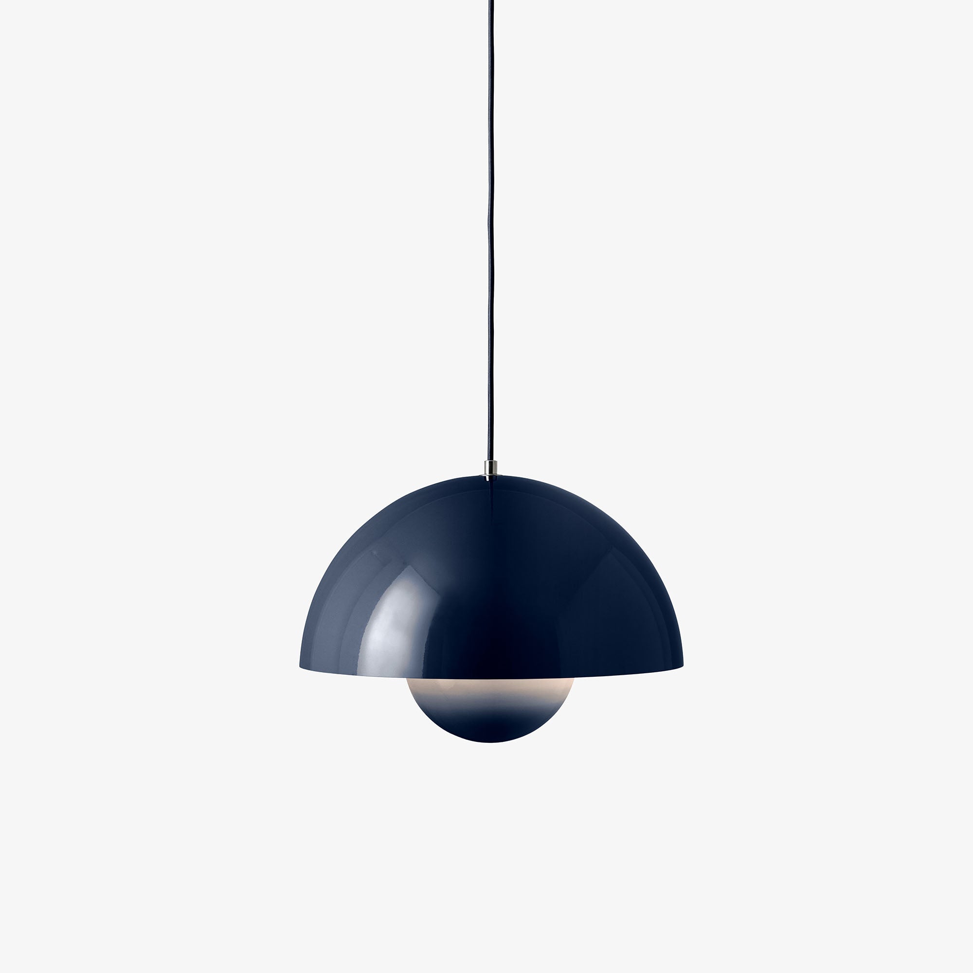 Flowerpot VP7 steel blue, lampă suspendată medie