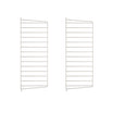 String element de susținere vertical metalic 75 x 30 cm, set de 2, bej
