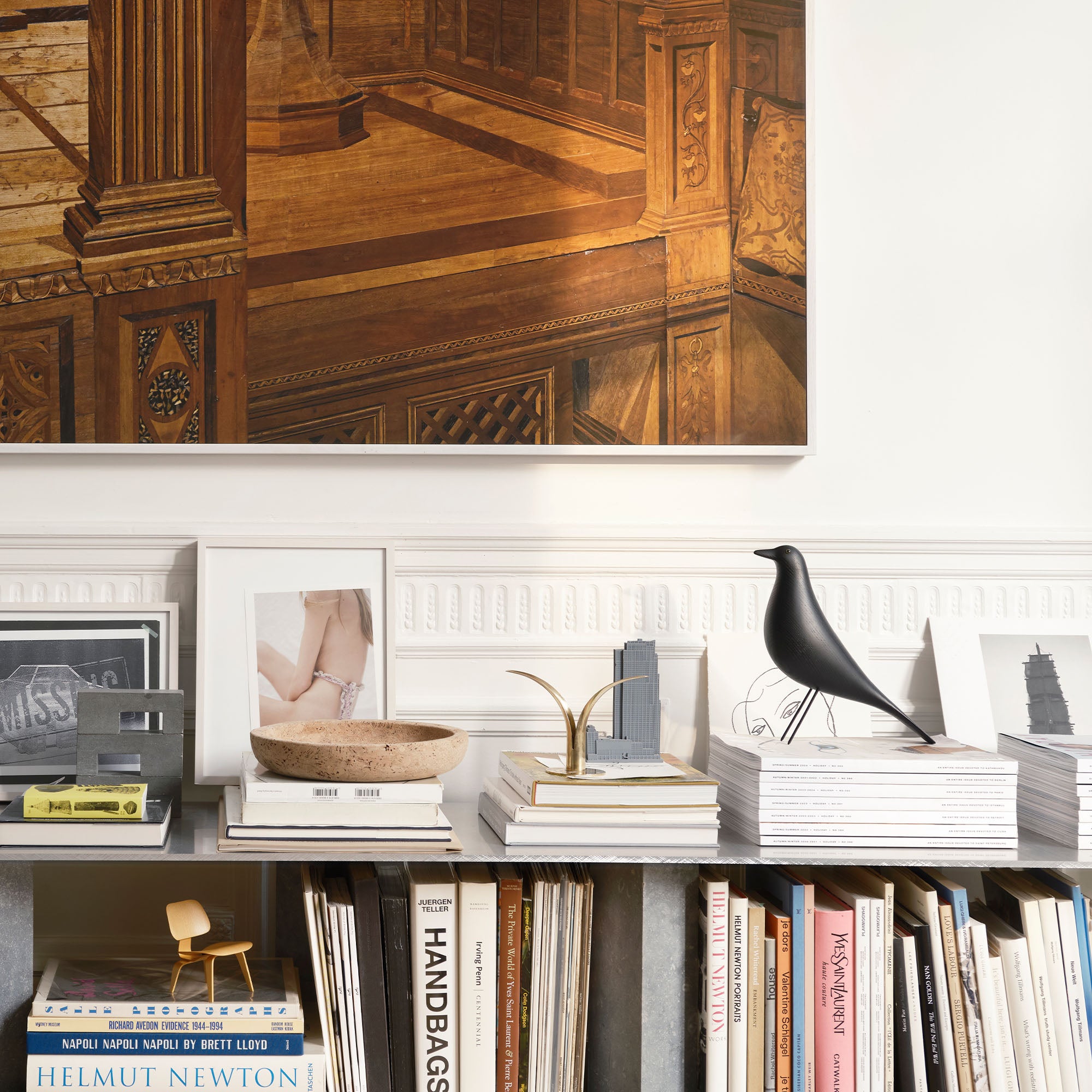 Eames House Bird figurină neagră