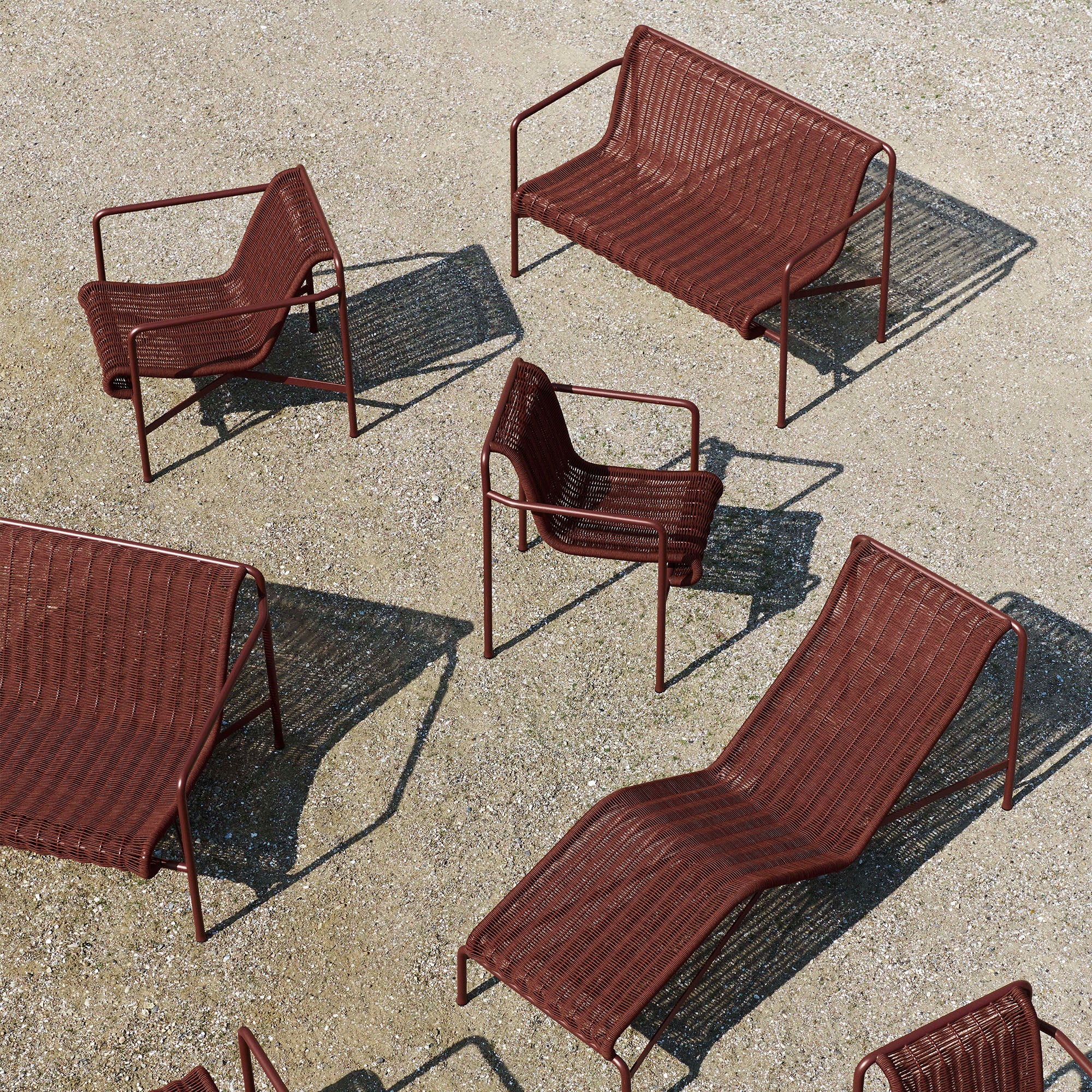 Palissade Cord Dining Armchair, scaun de exterior cu cotiere