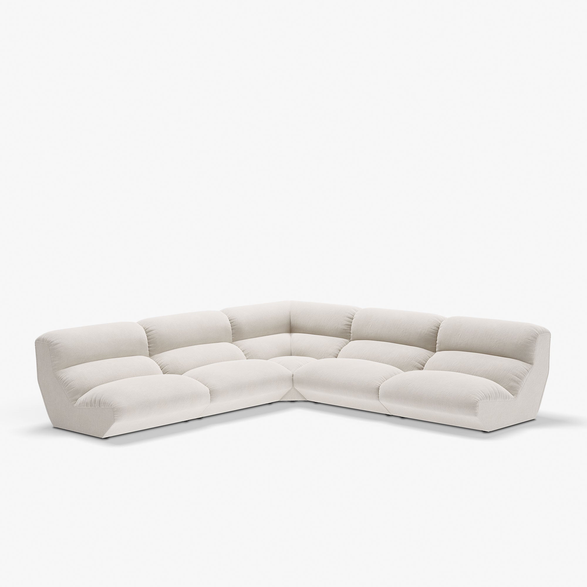 Hi Lo, Config D, canapea modulară de 4 locuri cu colțar