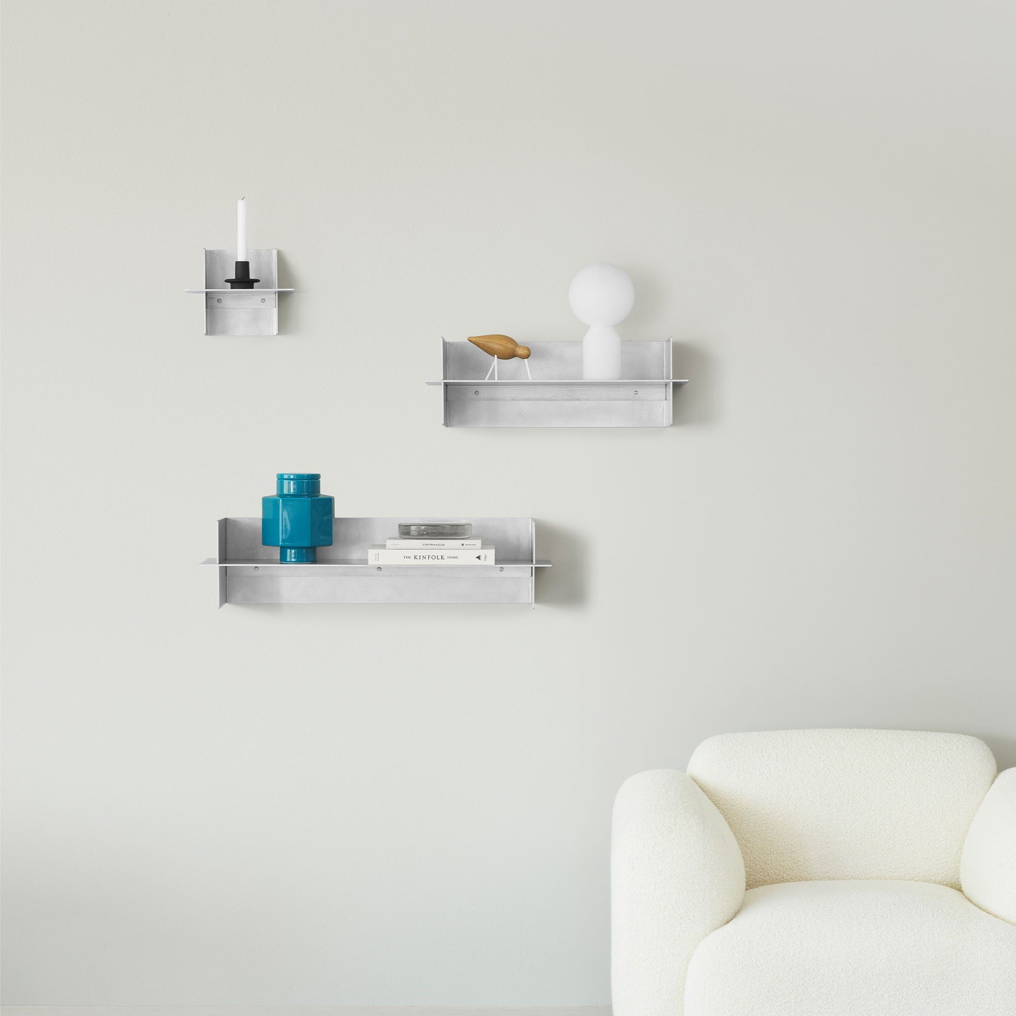 Alu Shelf, raft individual lungime 25 cm