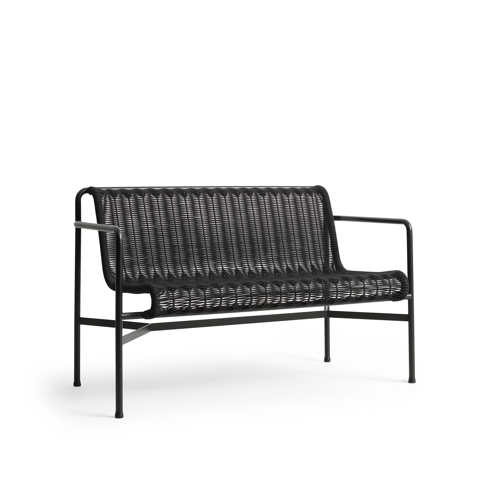 Palissade Cord Dining Bench, banchetă cu cotiere