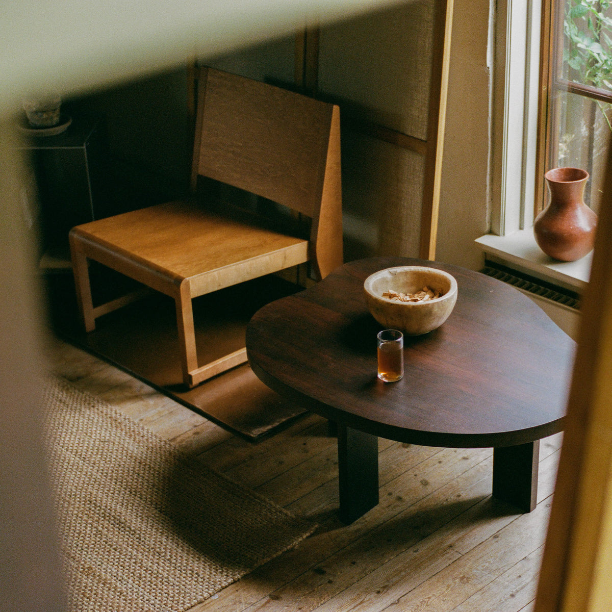 Easy Chair 01, fotoliu din lemn fără cotiere