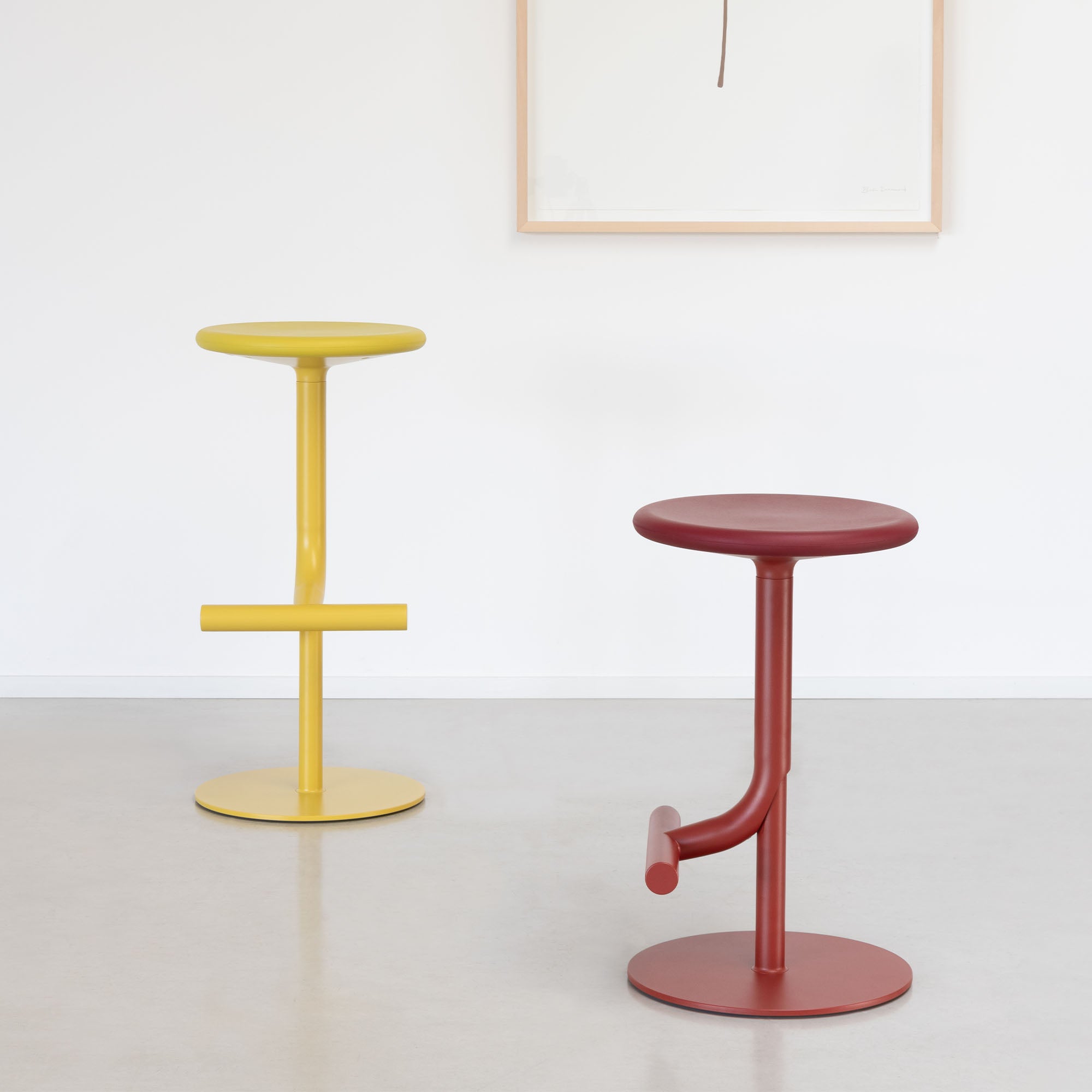 Tibu, scaun de bar rotativ H60/77 cm