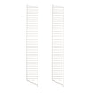 String element de susținere vertical metalic 200 cm cu picior, set de 2