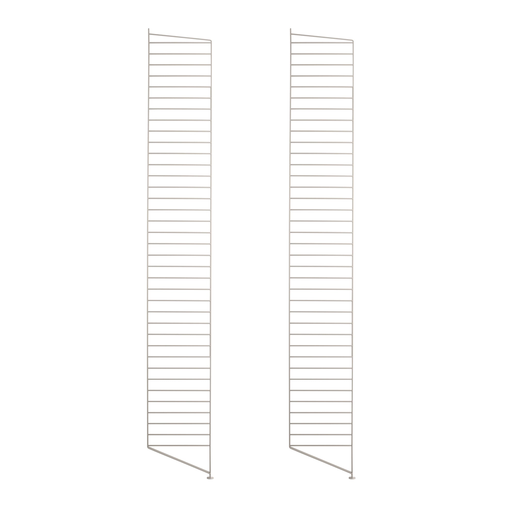 String element de susținere vertical metalic 200 cm cu picior, set de 2