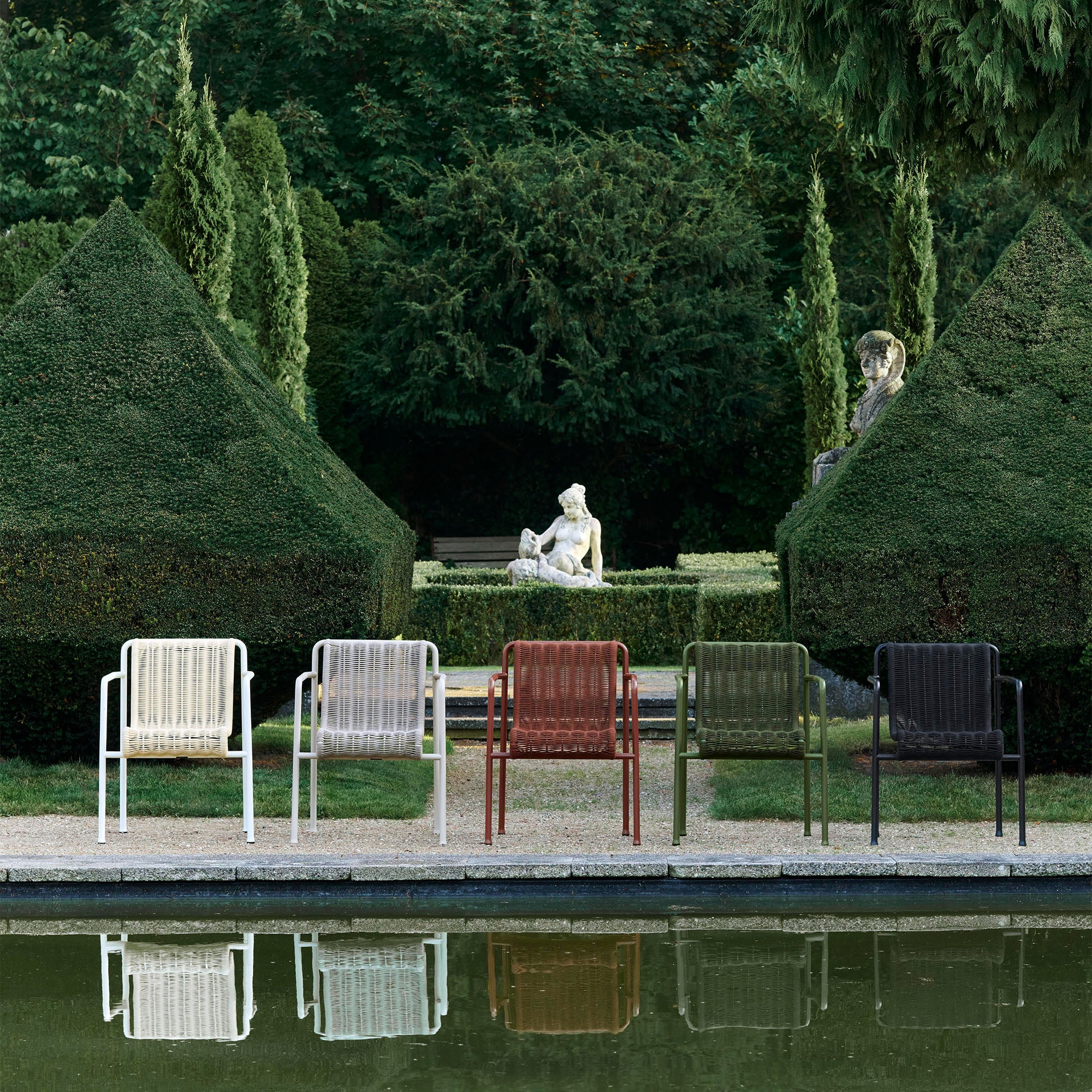 Palissade Cord Dining Armchair, scaun de exterior cu cotiere