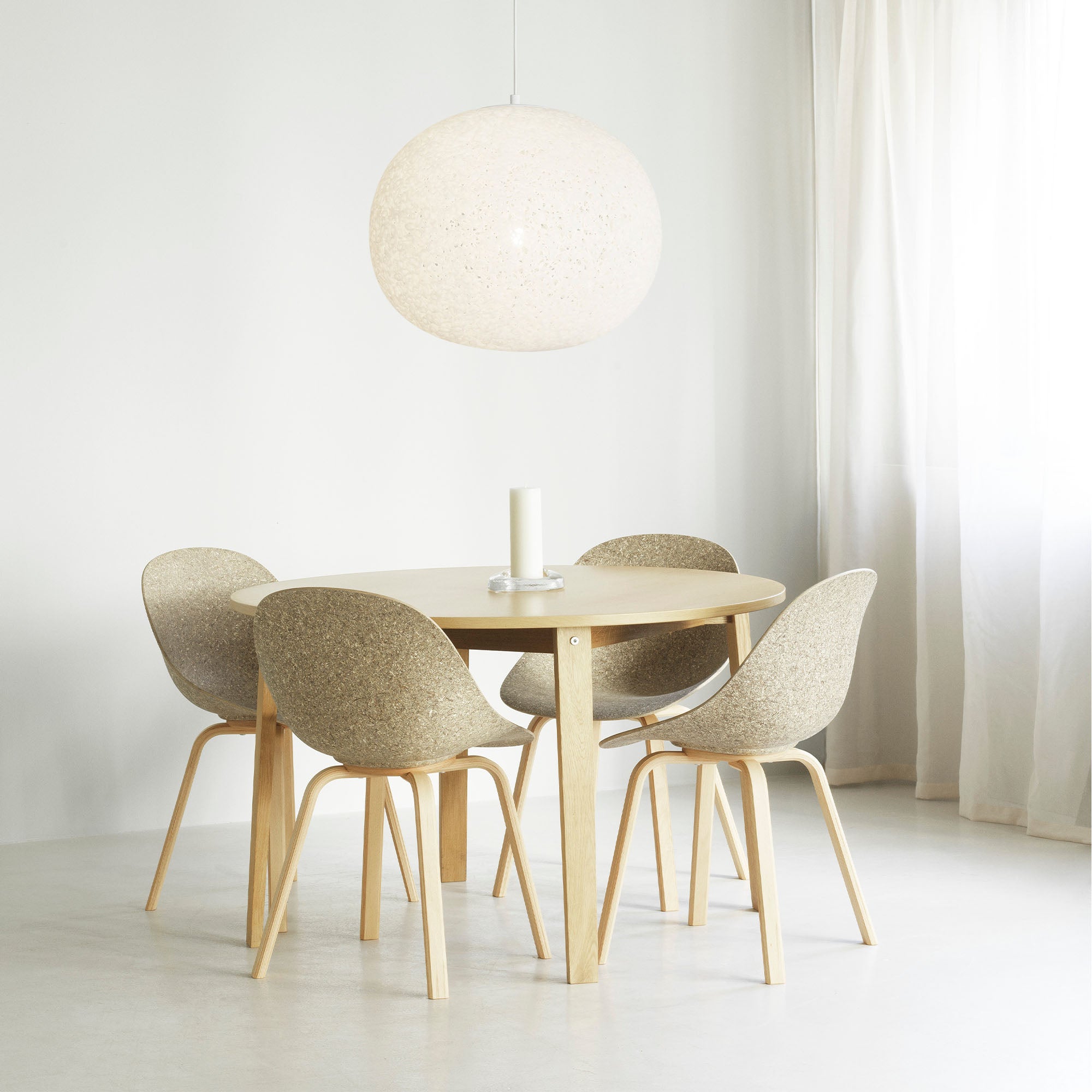 Mat Chair Wood scaun de dining cu picioare fag
