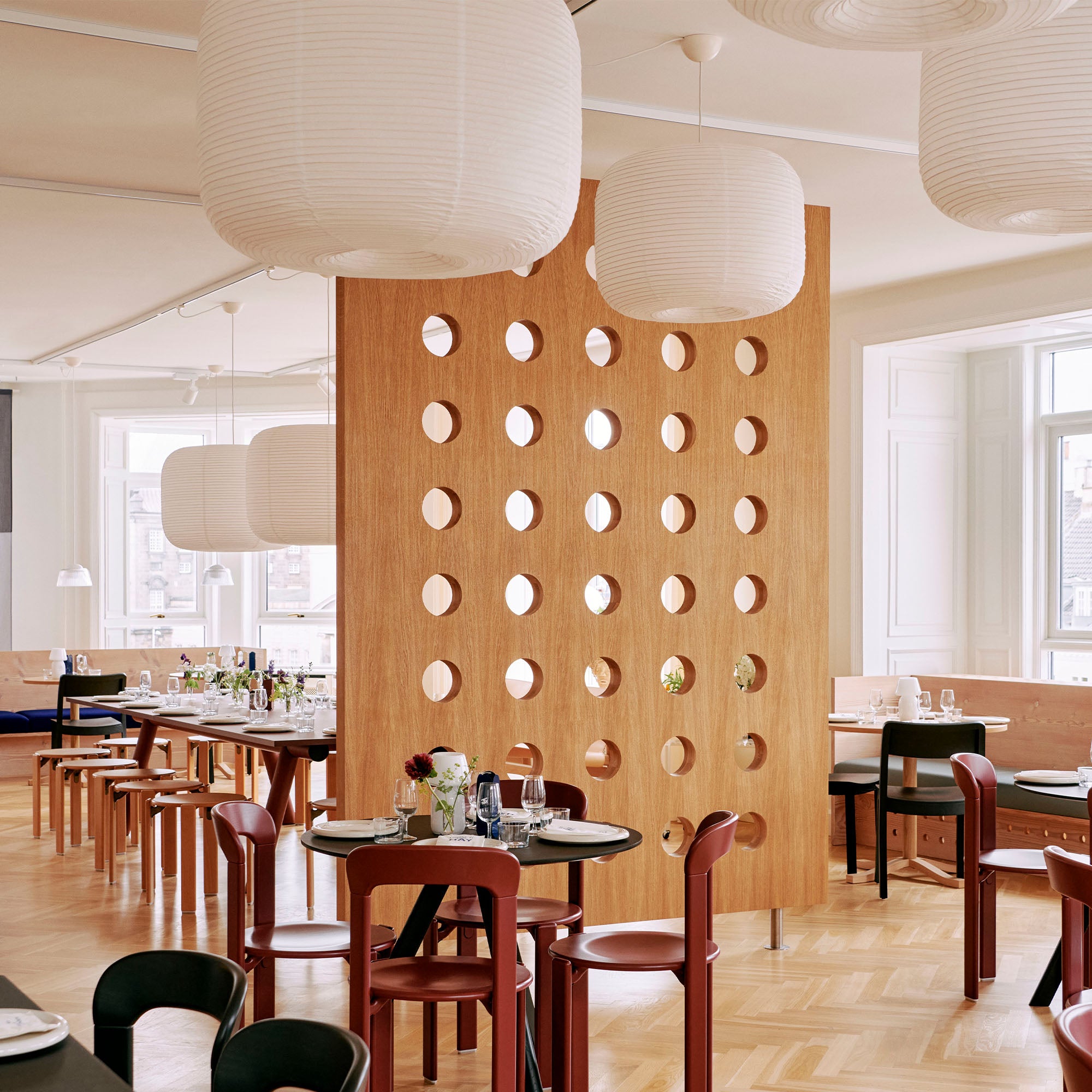 Rice Paper Shade Donut, lampă suspendată Ø80 cm