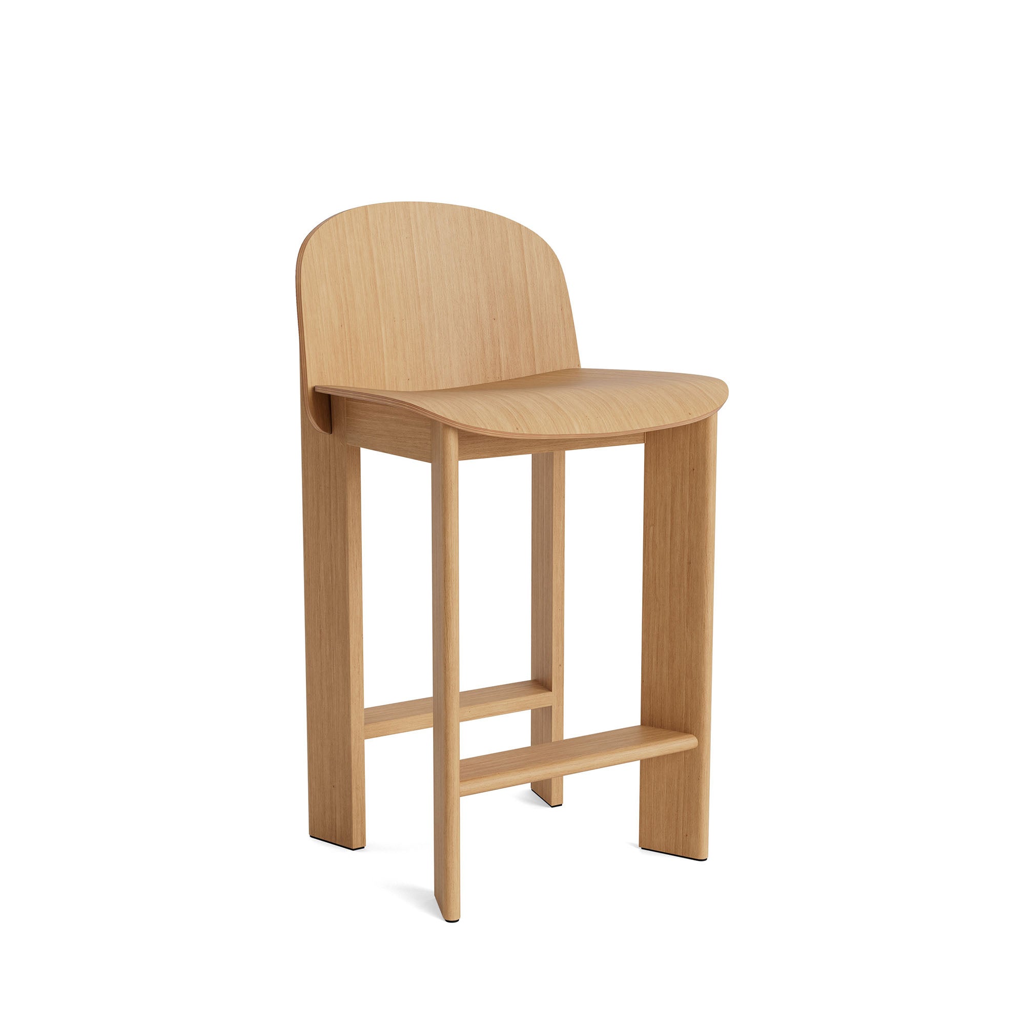 Chisel 35 Bar Stool Low, scaun de bar din lemn H65