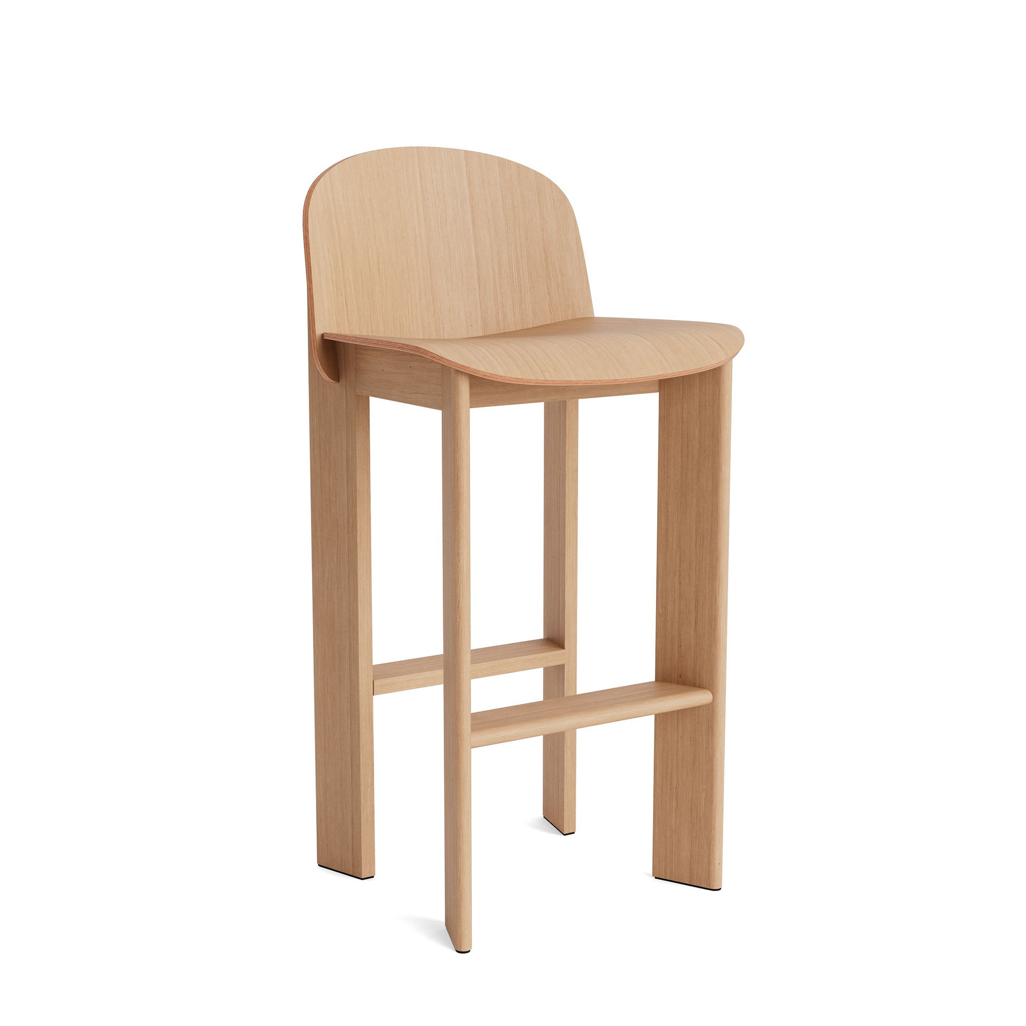 Chisel 35 Bar Stool High, scaun de bar din lemn H75