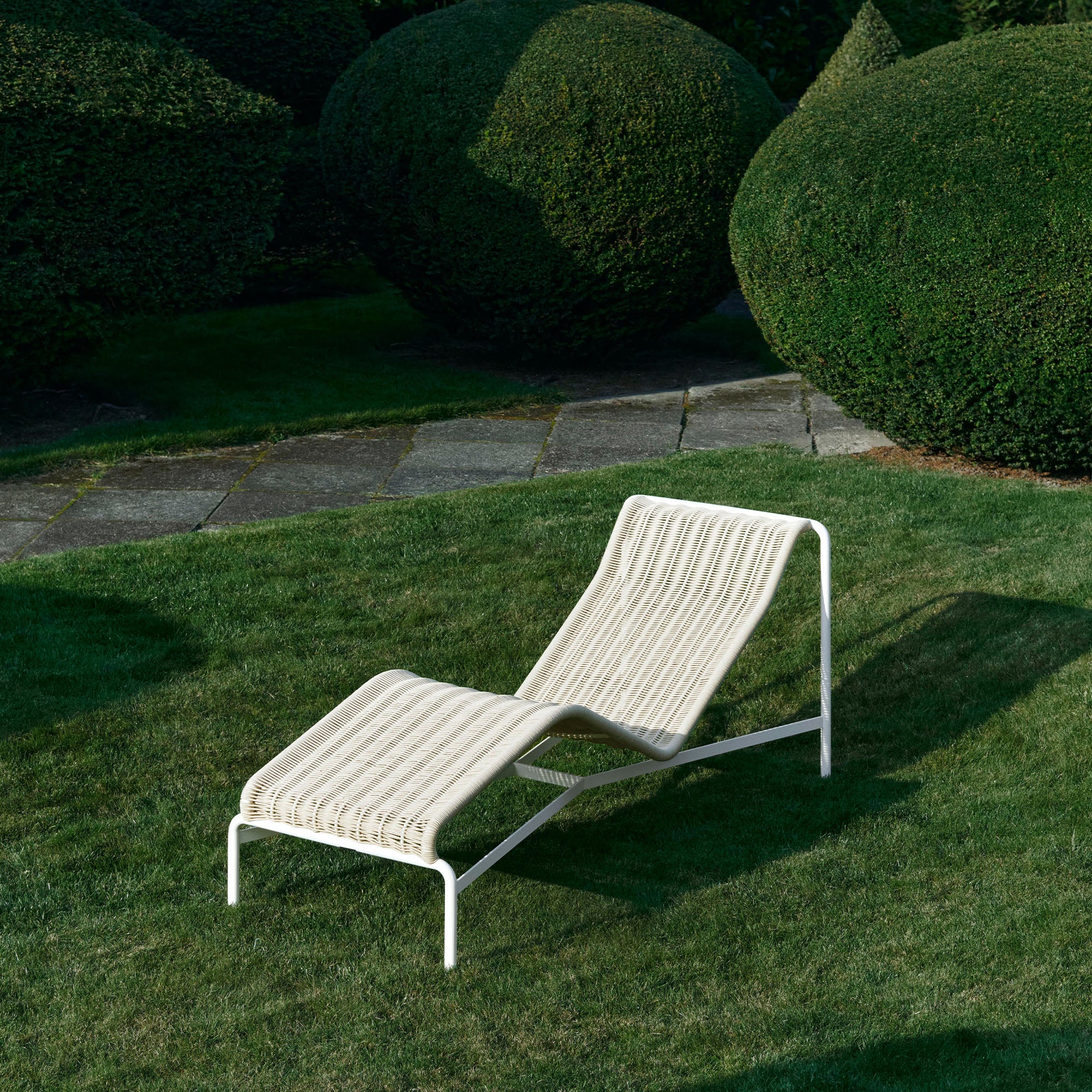Palissade Cord Chaise Longue, șezlong de metal