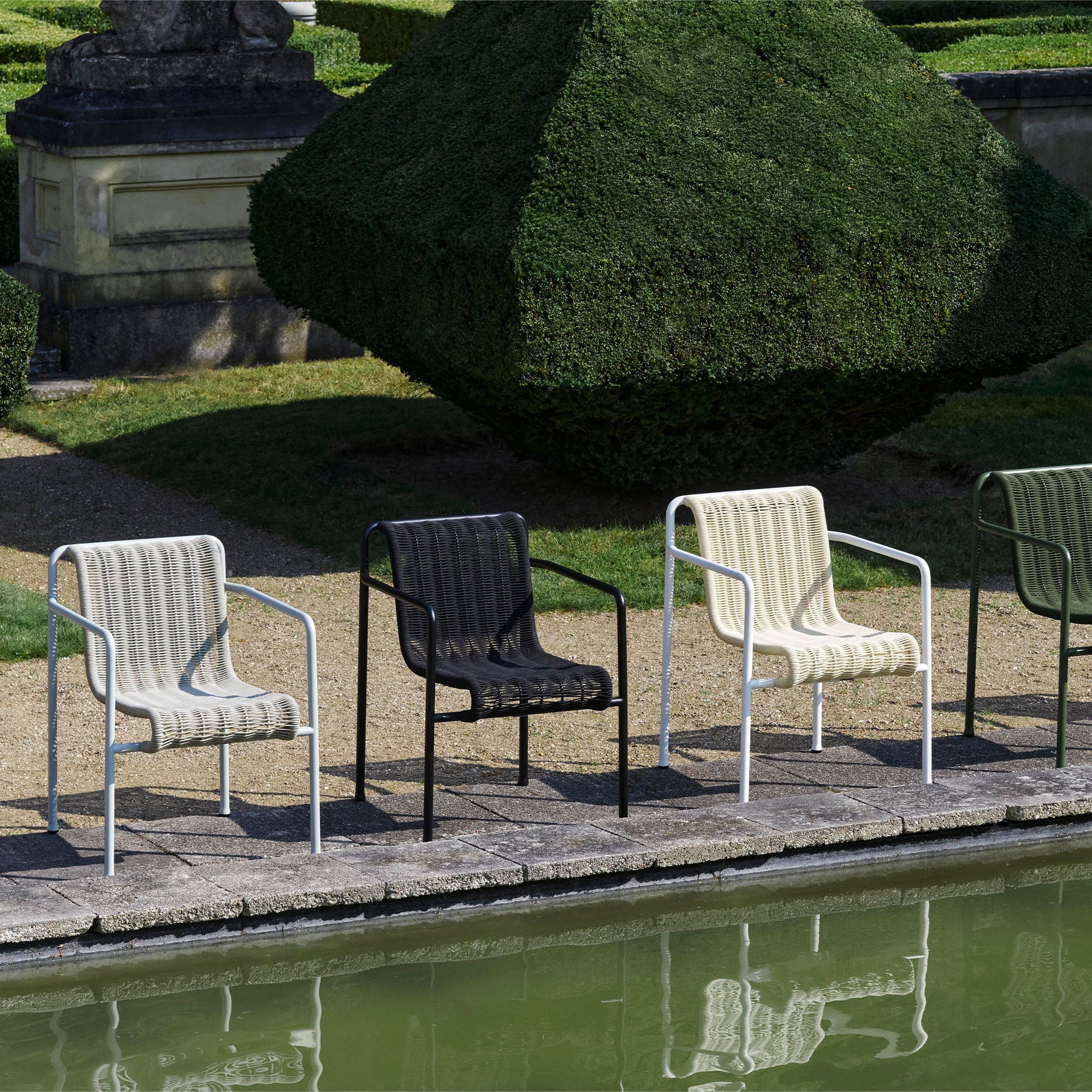 Palissade Cord Dining Armchair, scaun de exterior cu cotiere