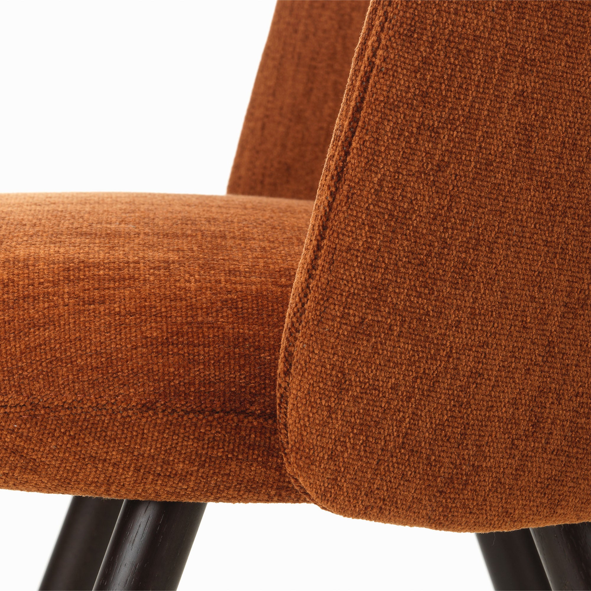 Mikado Side Chair, scaun de dining tapițat cu picioare lemn