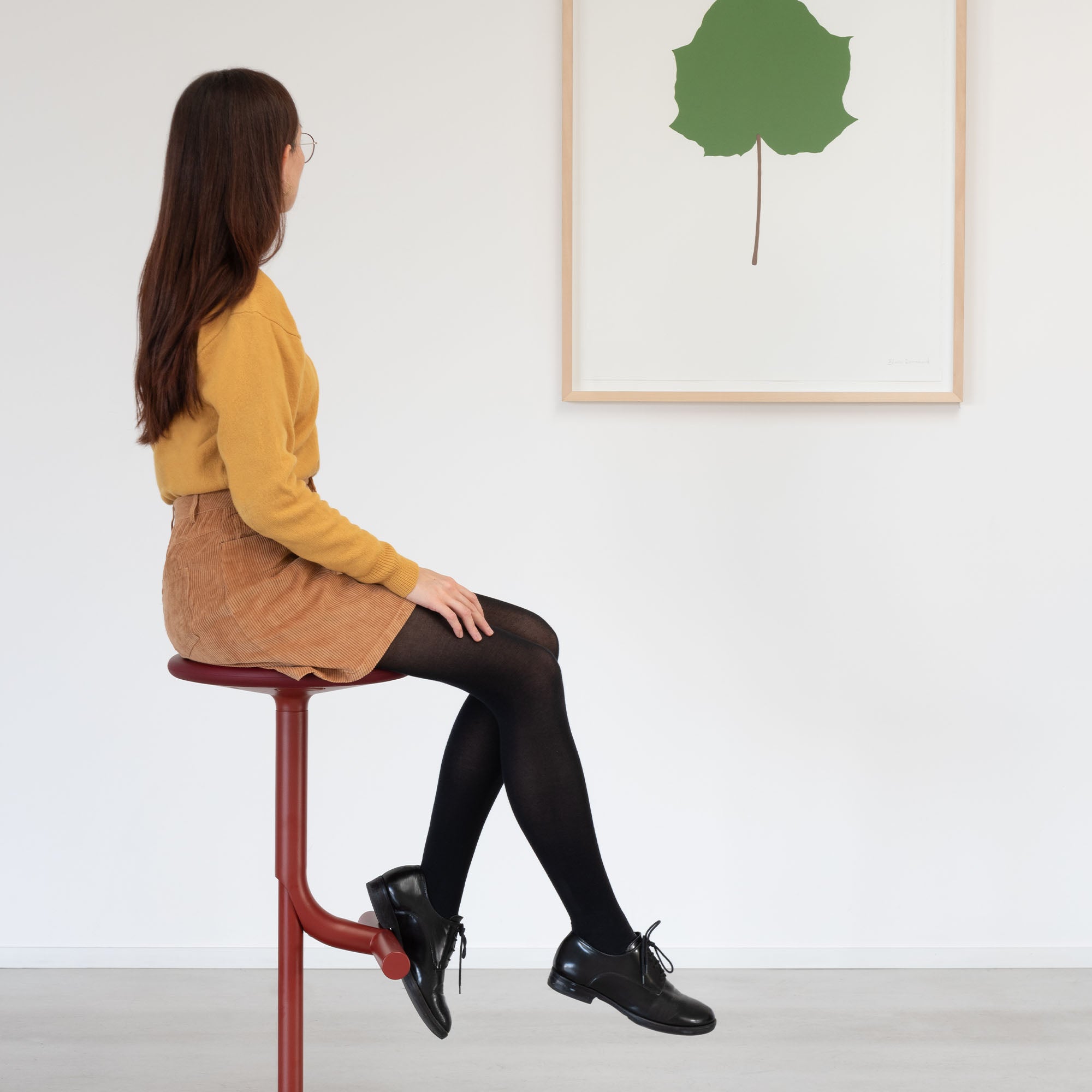 Tibu, scaun de bar rotativ H60/77 cm