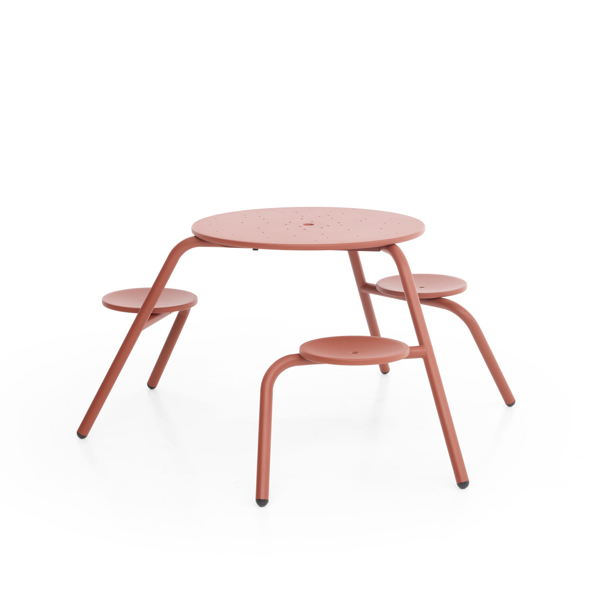 Virus masă cu tabureți încorporați Ø160