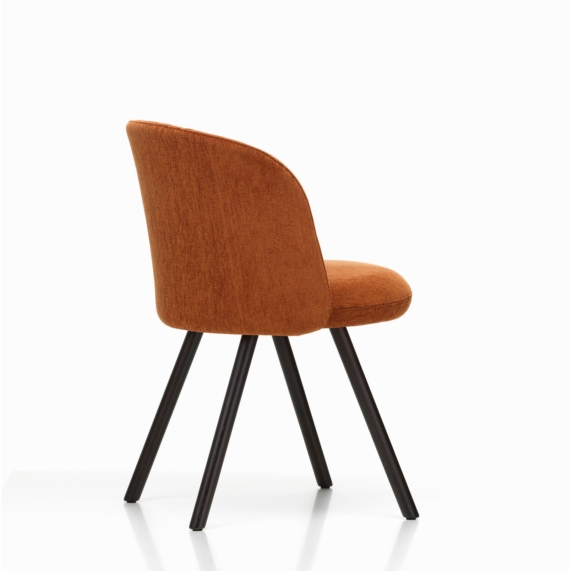 Mikado Side Chair, scaun de dining tapițat cu picioare lemn