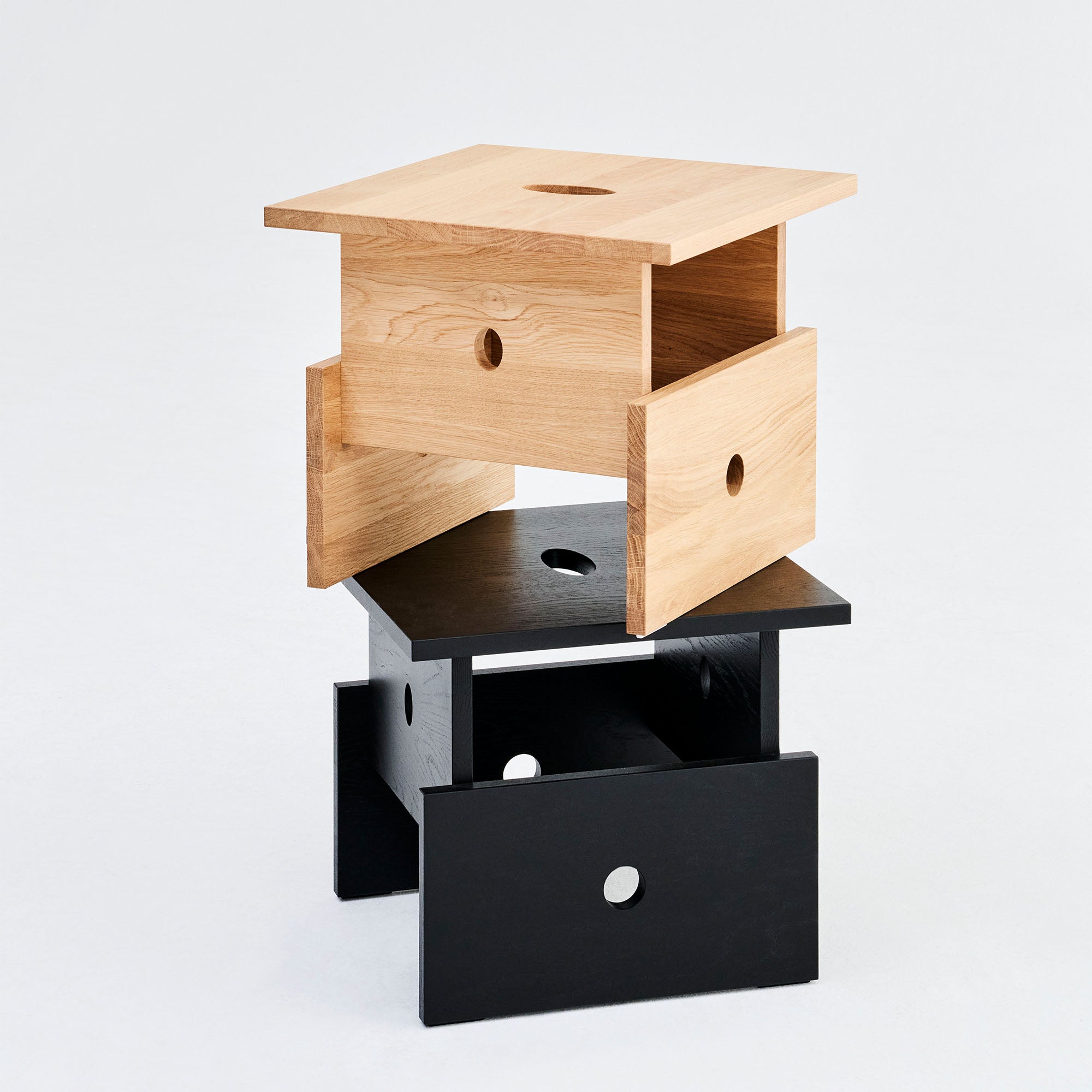 Wood Box, măsuță de cafea 40x40 cm