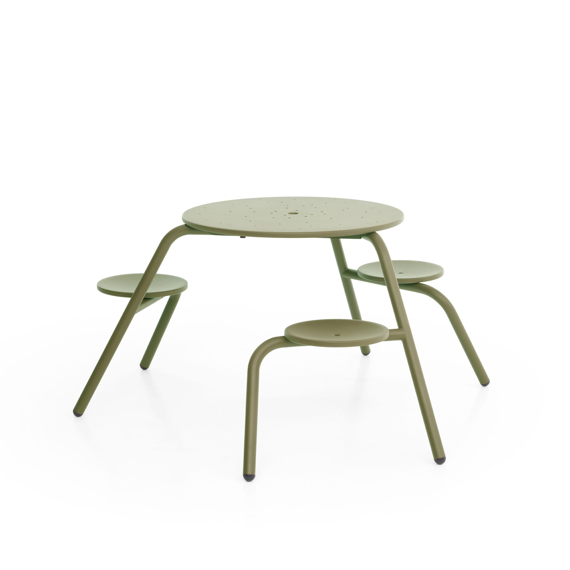 Virus masă cu tabureți încorporați Ø160