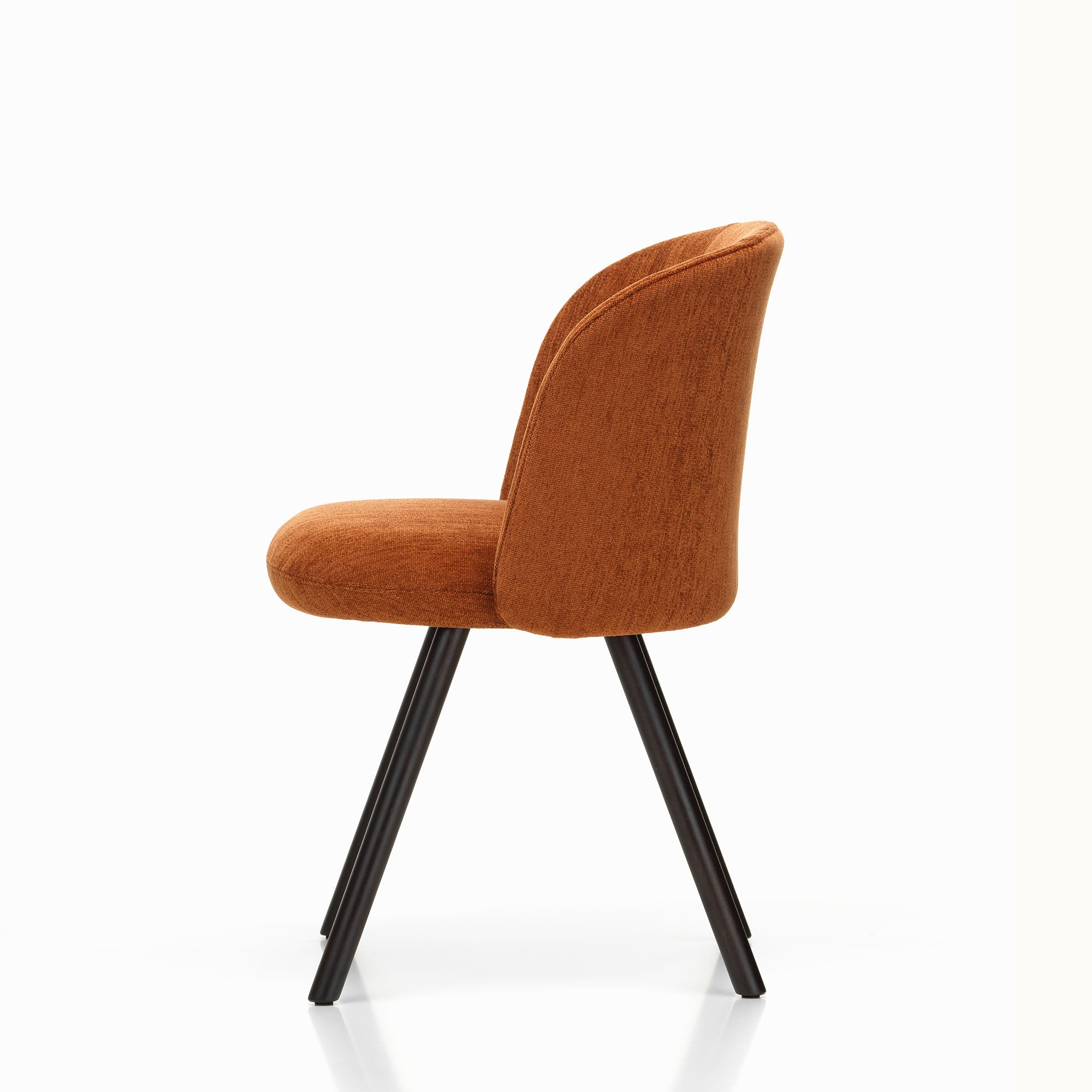 Mikado Side Chair, scaun de dining tapițat cu picioare lemn