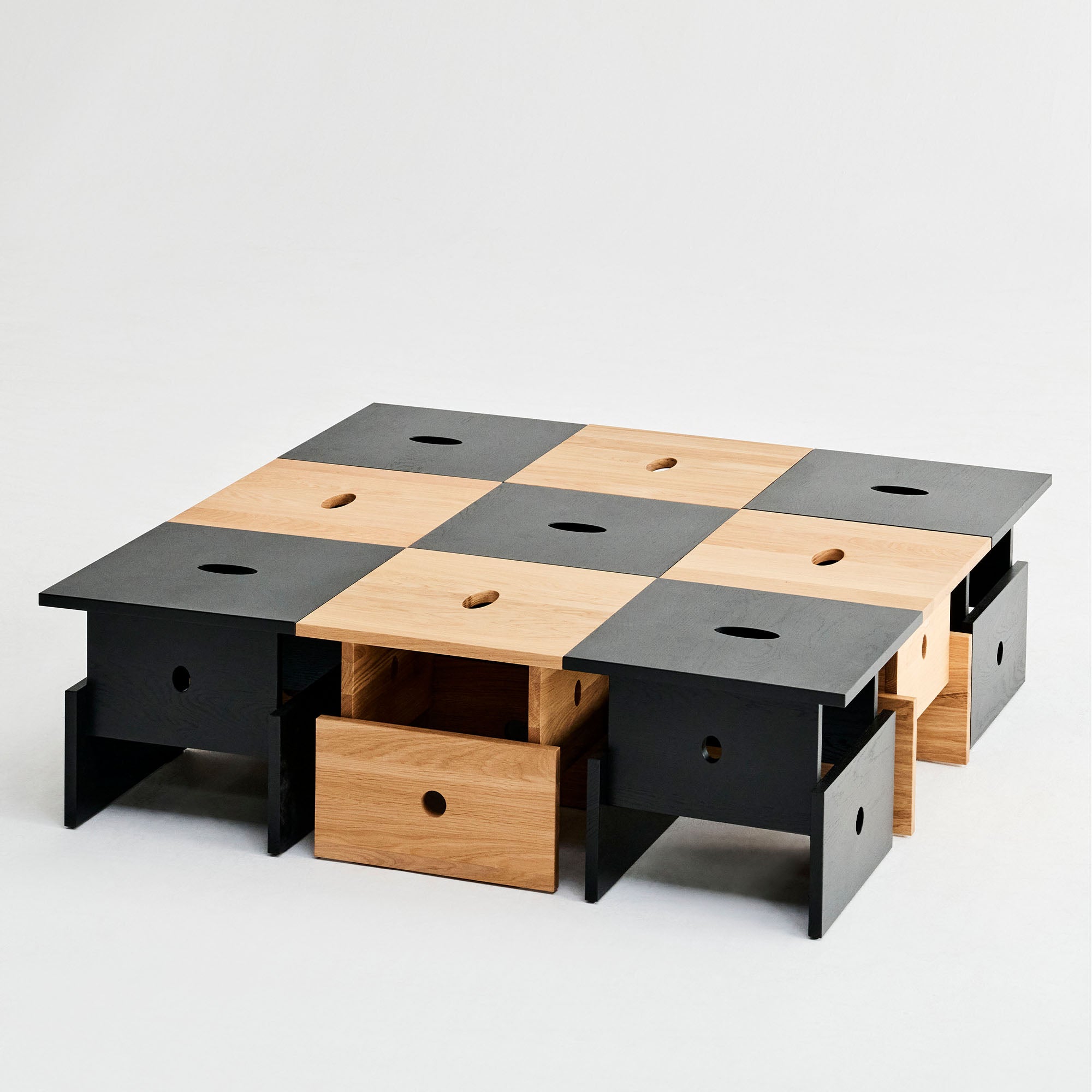 Wood Box, măsuță de cafea 40x40 cm