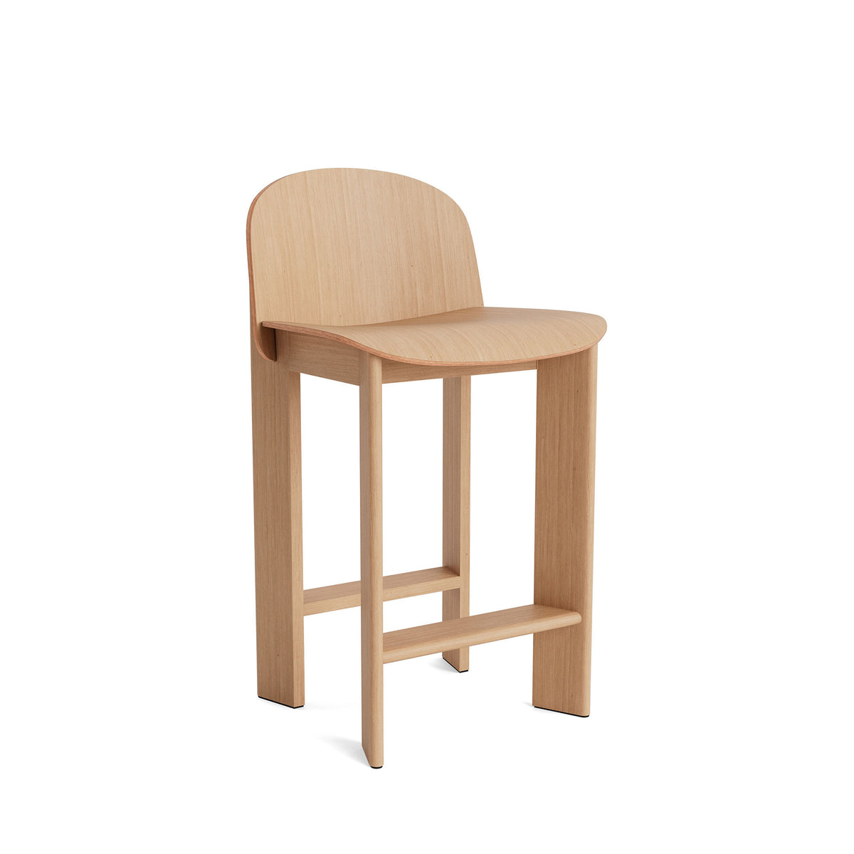 Chisel 35 Bar Stool Low, scaun de bar din lemn H65
