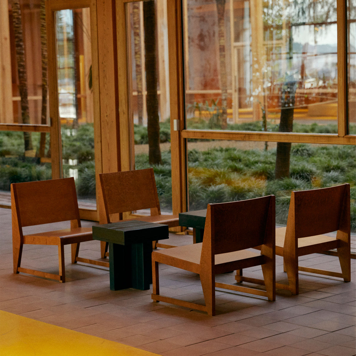 Easy Chair 01, fotoliu din lemn fără cotiere