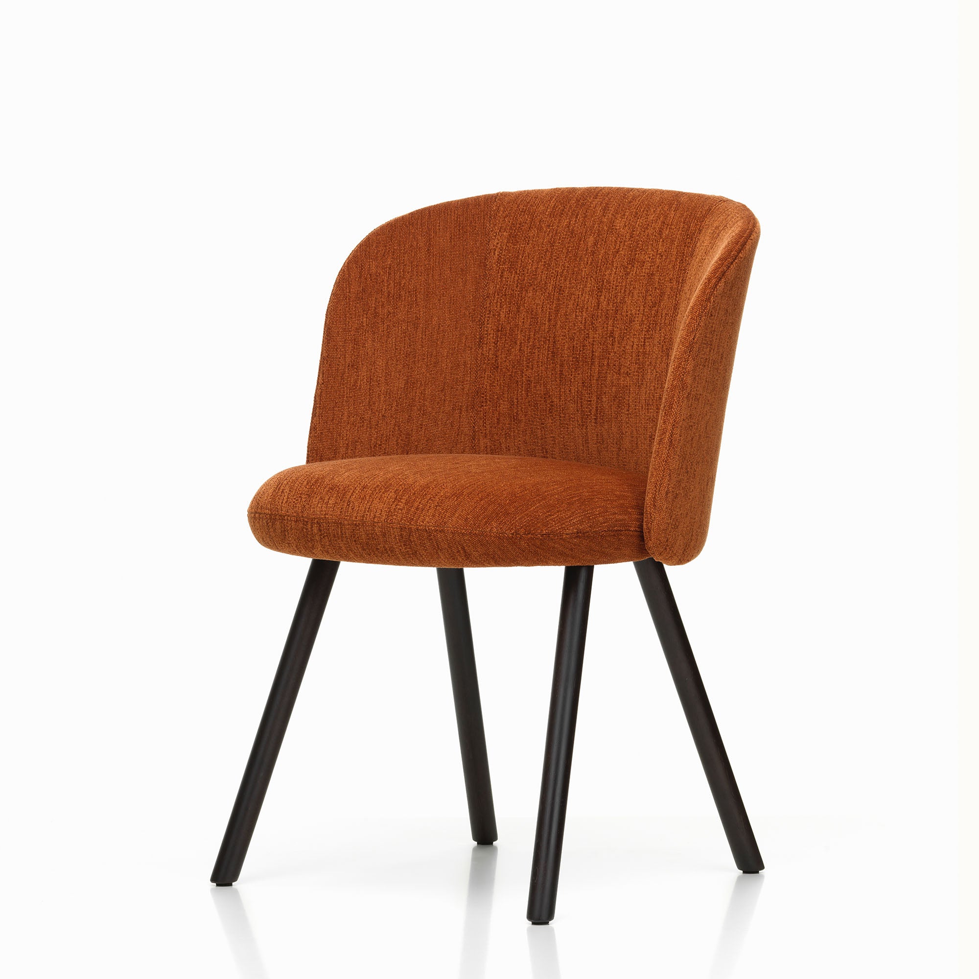 Mikado Side Chair, scaun de dining tapițat cu picioare lemn
