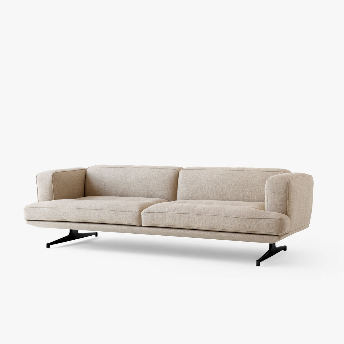 Inland AV23 canapea cu 3 locuri și bază neagră