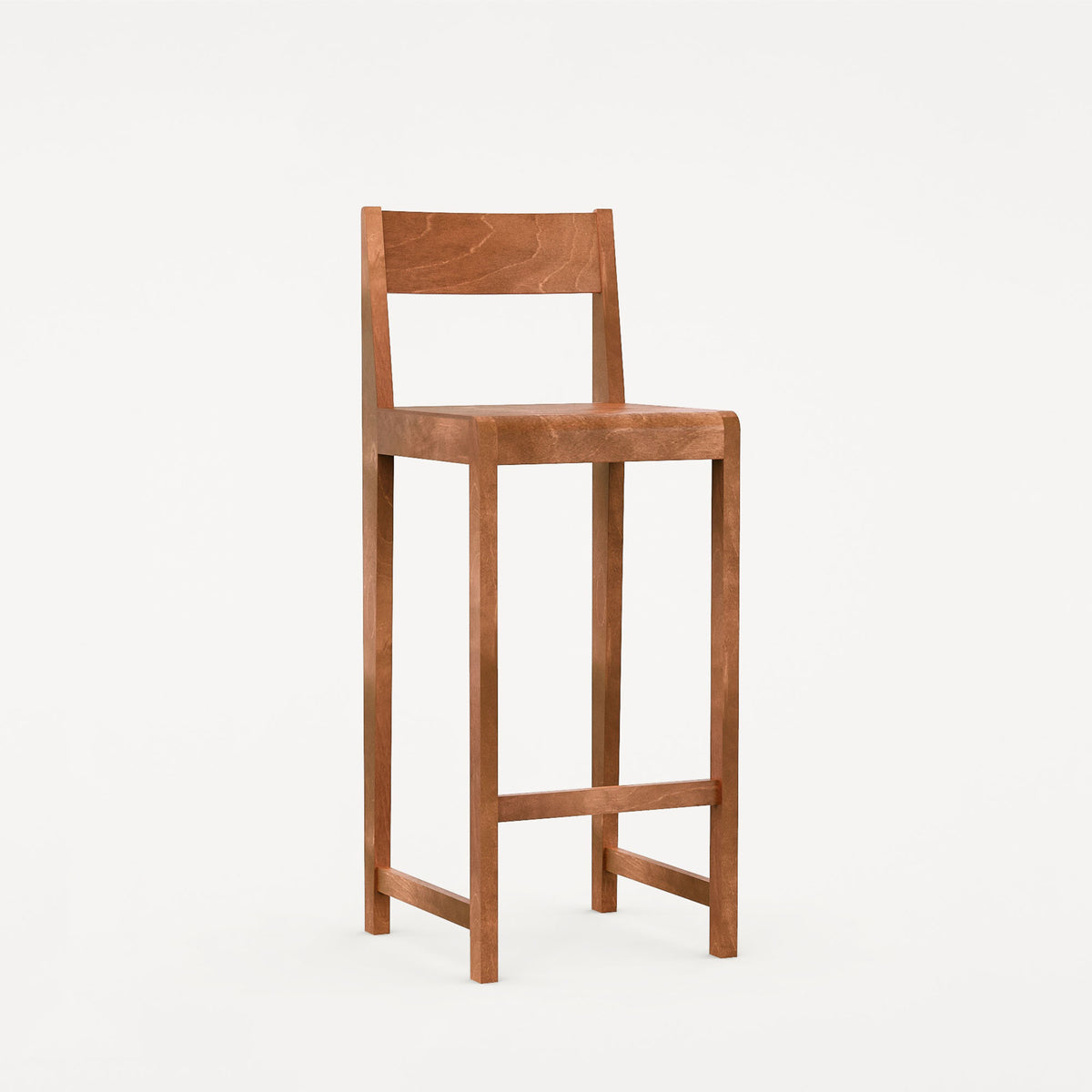 Bar Chair 01, scaun de bar din lemn H76 cm
