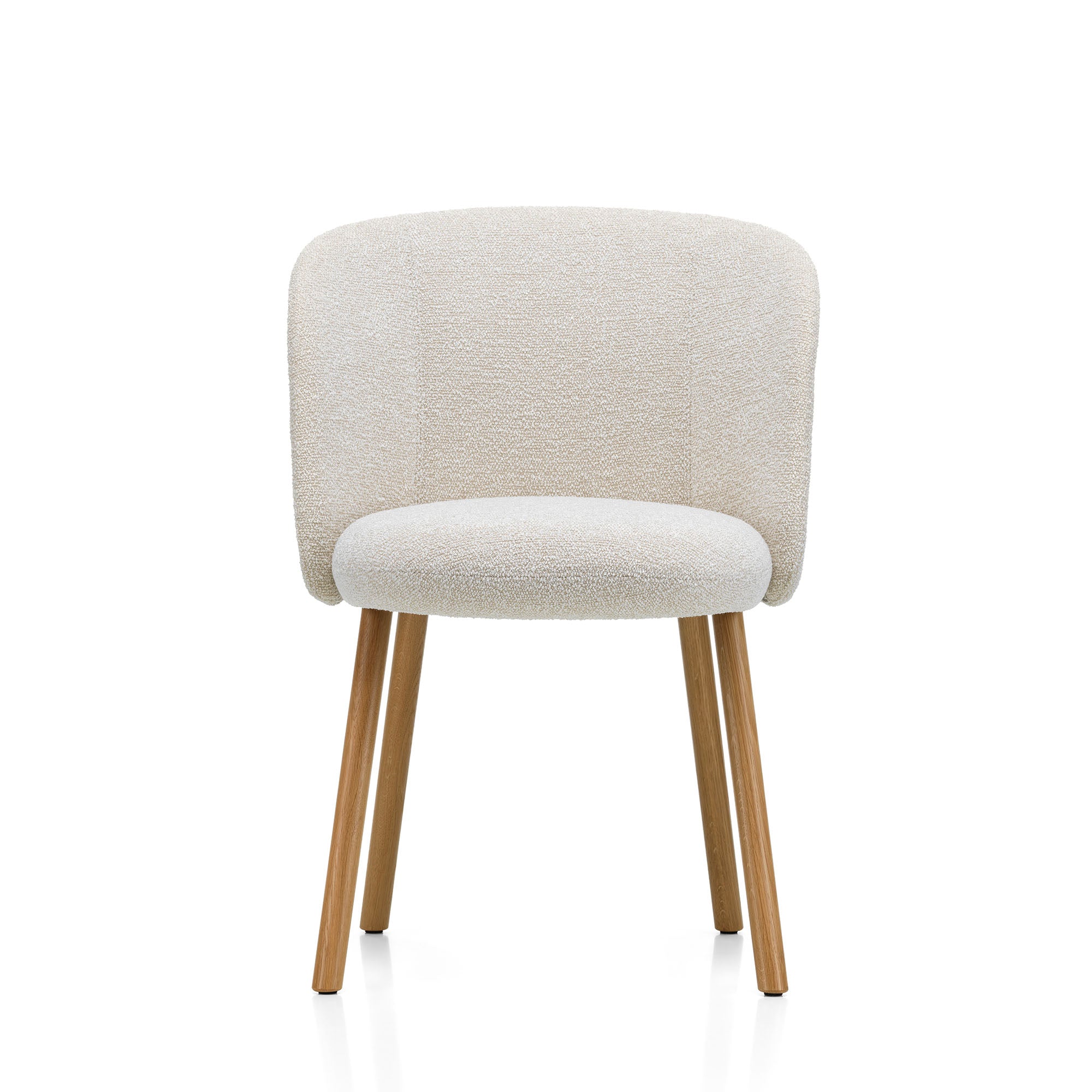 Mikado Side Chair, scaun de dining tapițat cu picioare lemn