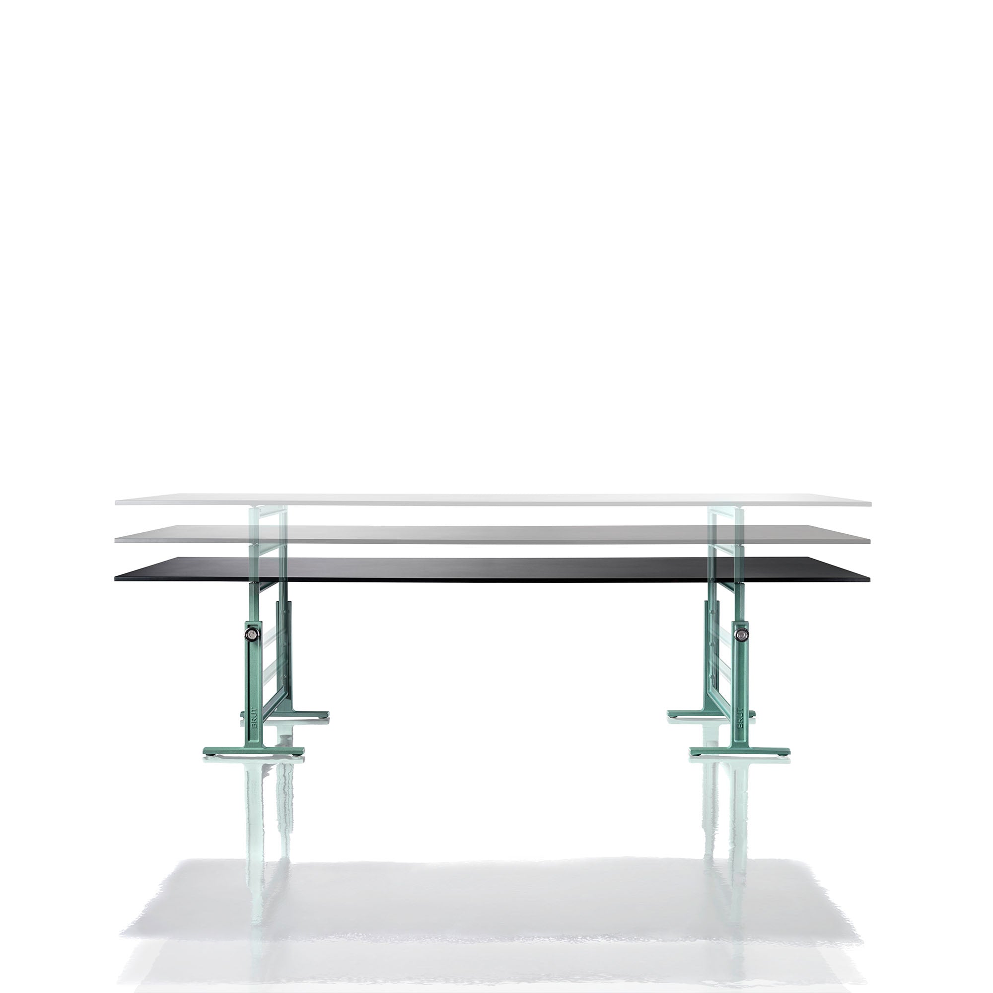 Brut Table, masă cu înălțime ajustabilă 280x95 cm
