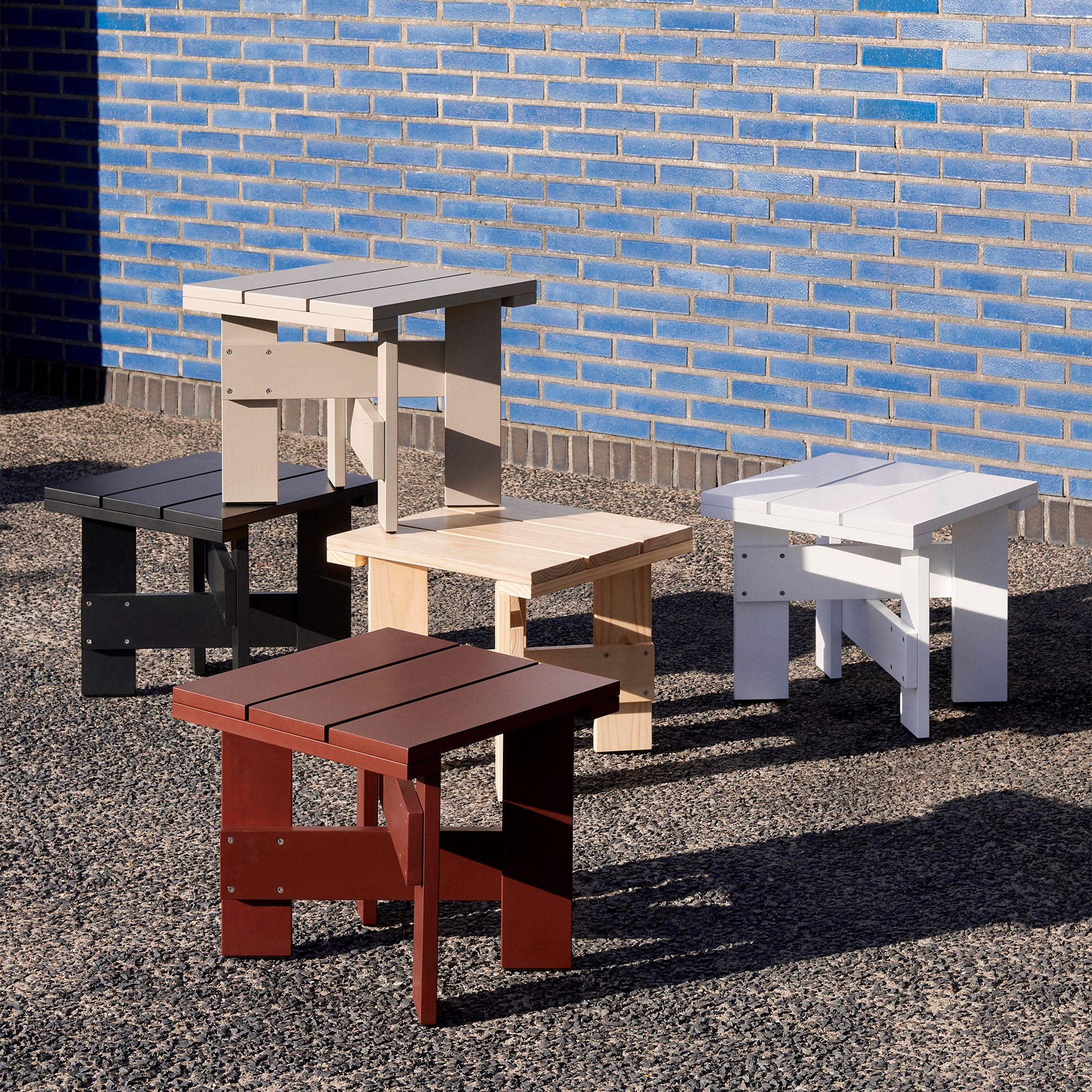 Crate Low Table, măsuță exterior 45x45 cm