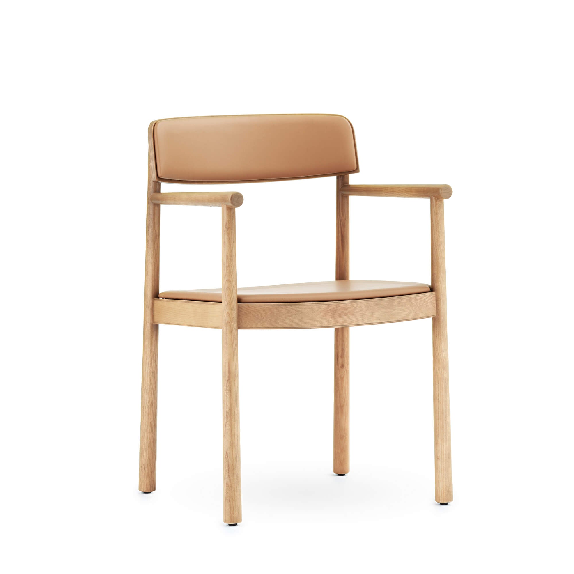 Timb Armchair, scaun de dining cu cotiere tapițat