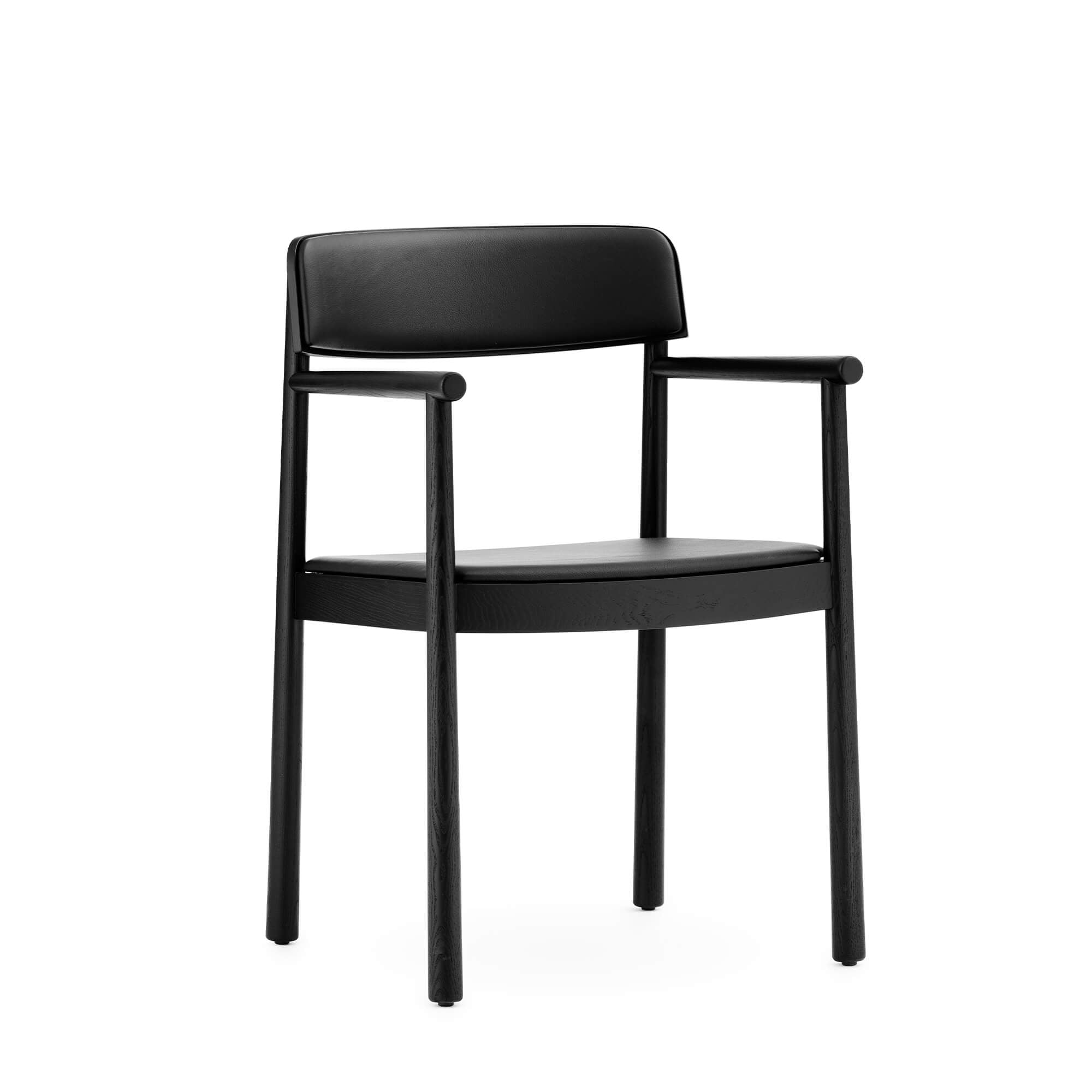 Timb Armchair, scaun de dining cu cotiere tapițat