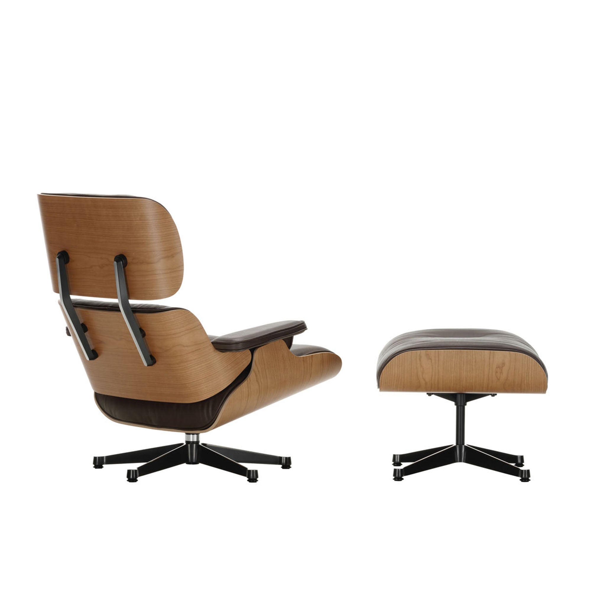 Eames Lounge Chair cu Otoman (cireș american)