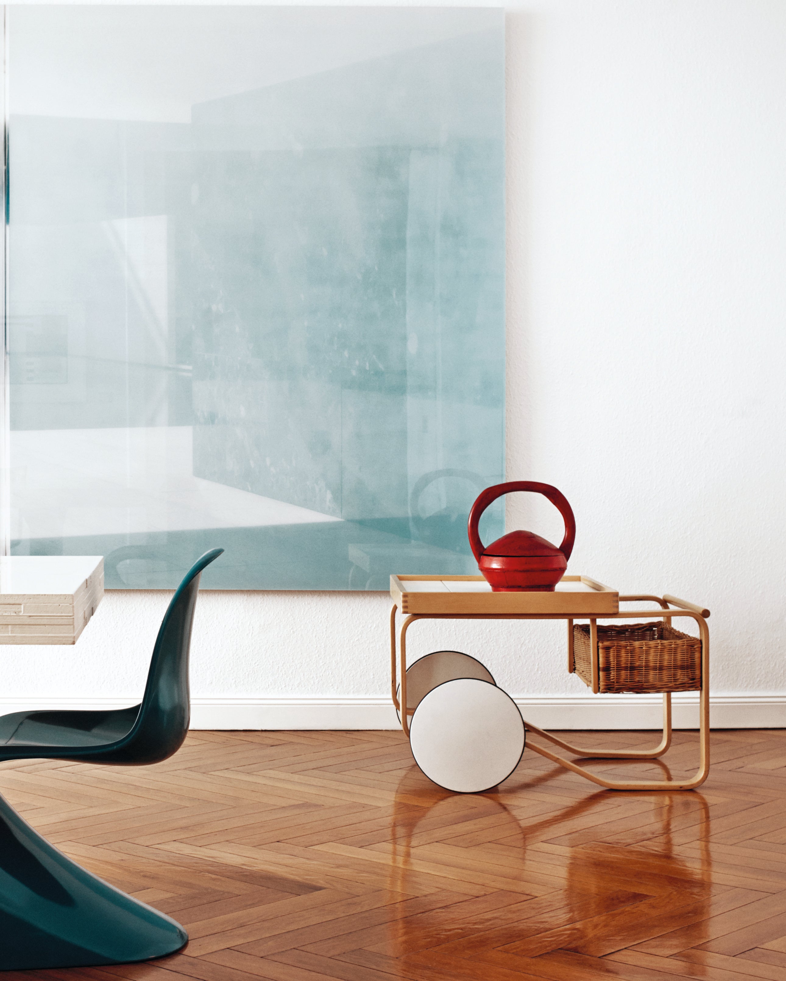 Tea Trolley 900, măsuță cu rotile