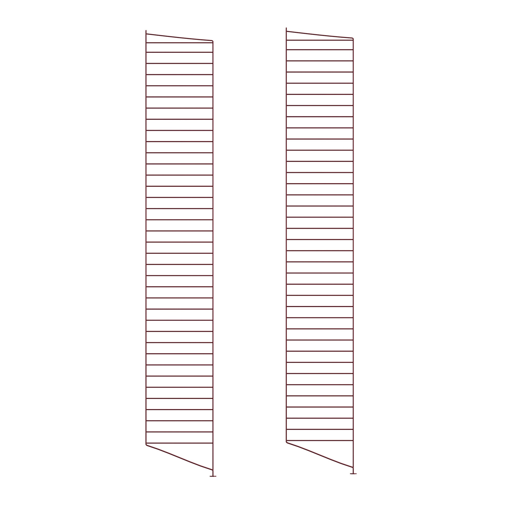 String element de susținere vertical metalic 200 cm cu picior, set de 2