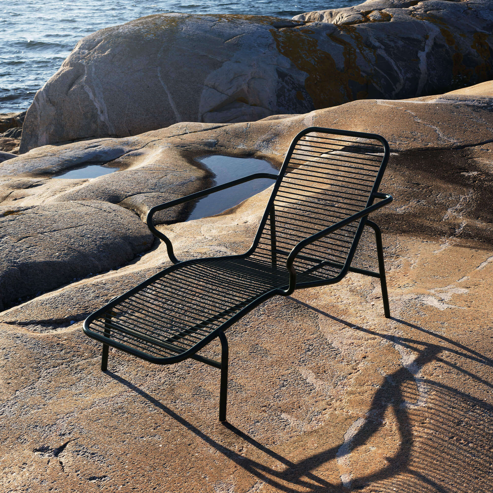 Vig Chaise Longue, șezlong de metal